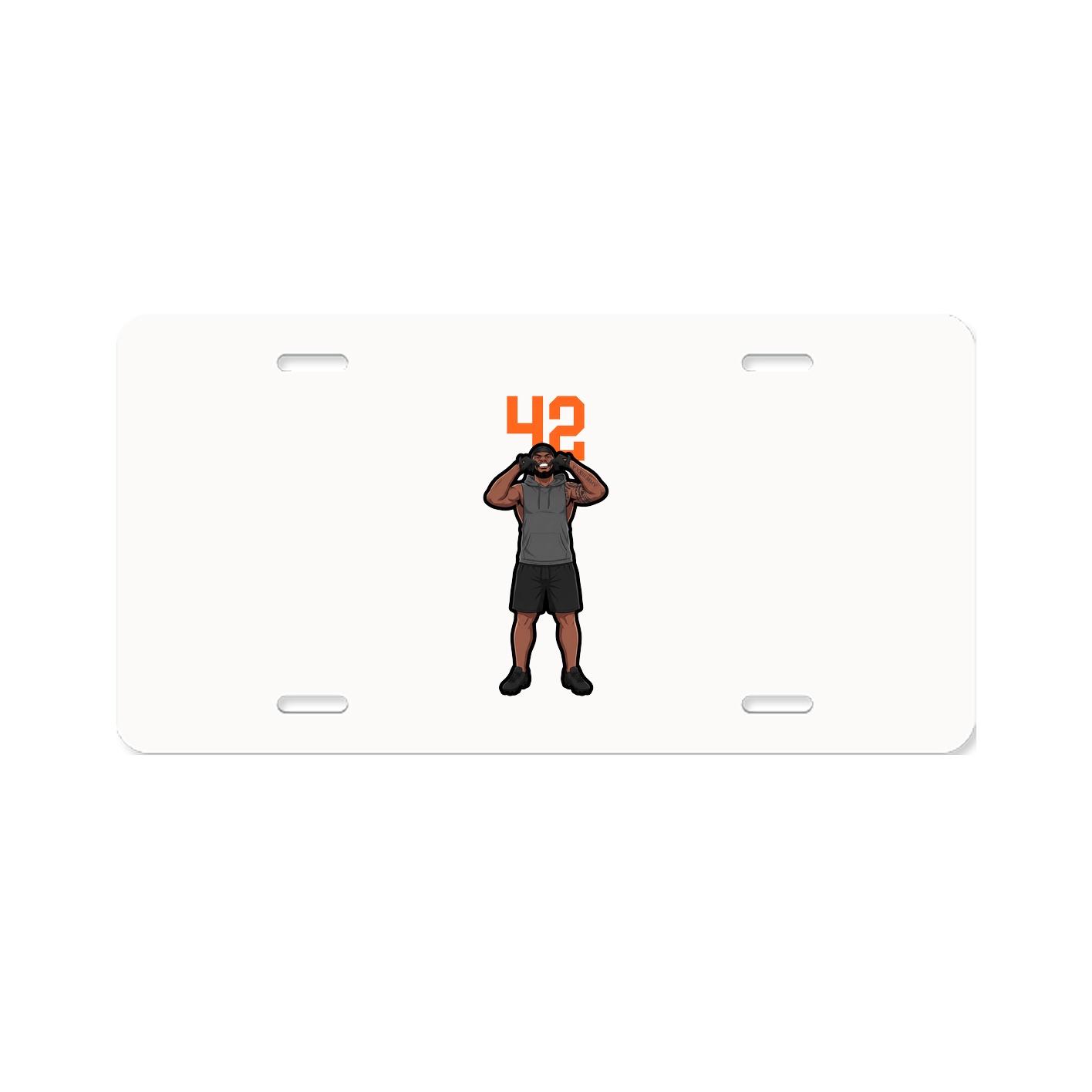 License Plate — Number Top in Classic