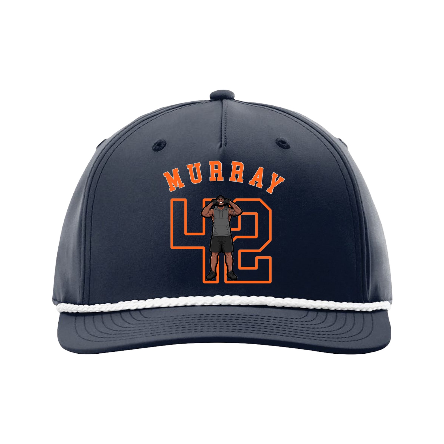 Five-Panel Classic Rope Cap — Shirsey Arch in Navy
