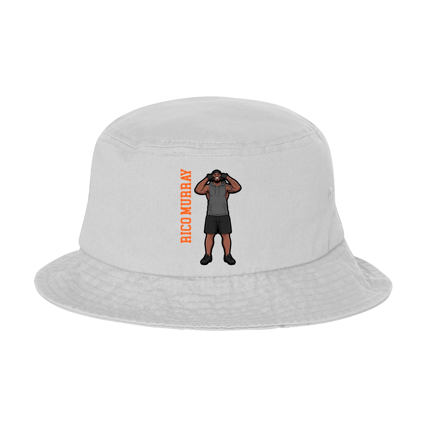 Bucket Cap — Name Vertical in White