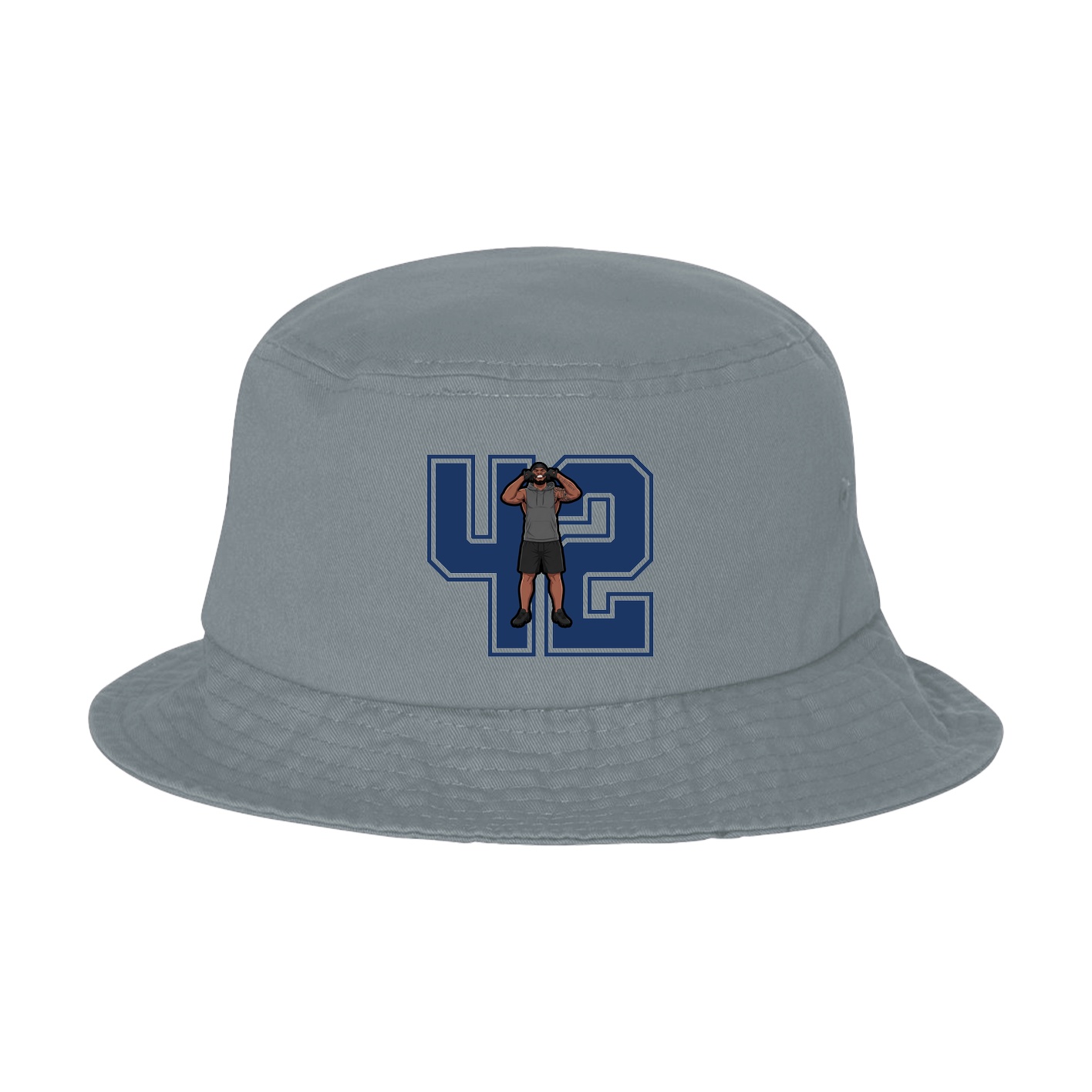 Bucket Cap — Number in Grey