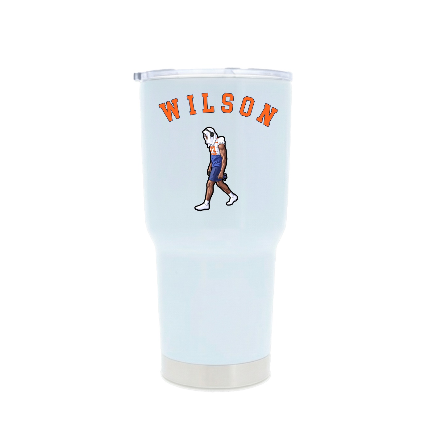 30oz Stainless Steel Tumbler — Shirsey Arch in White
