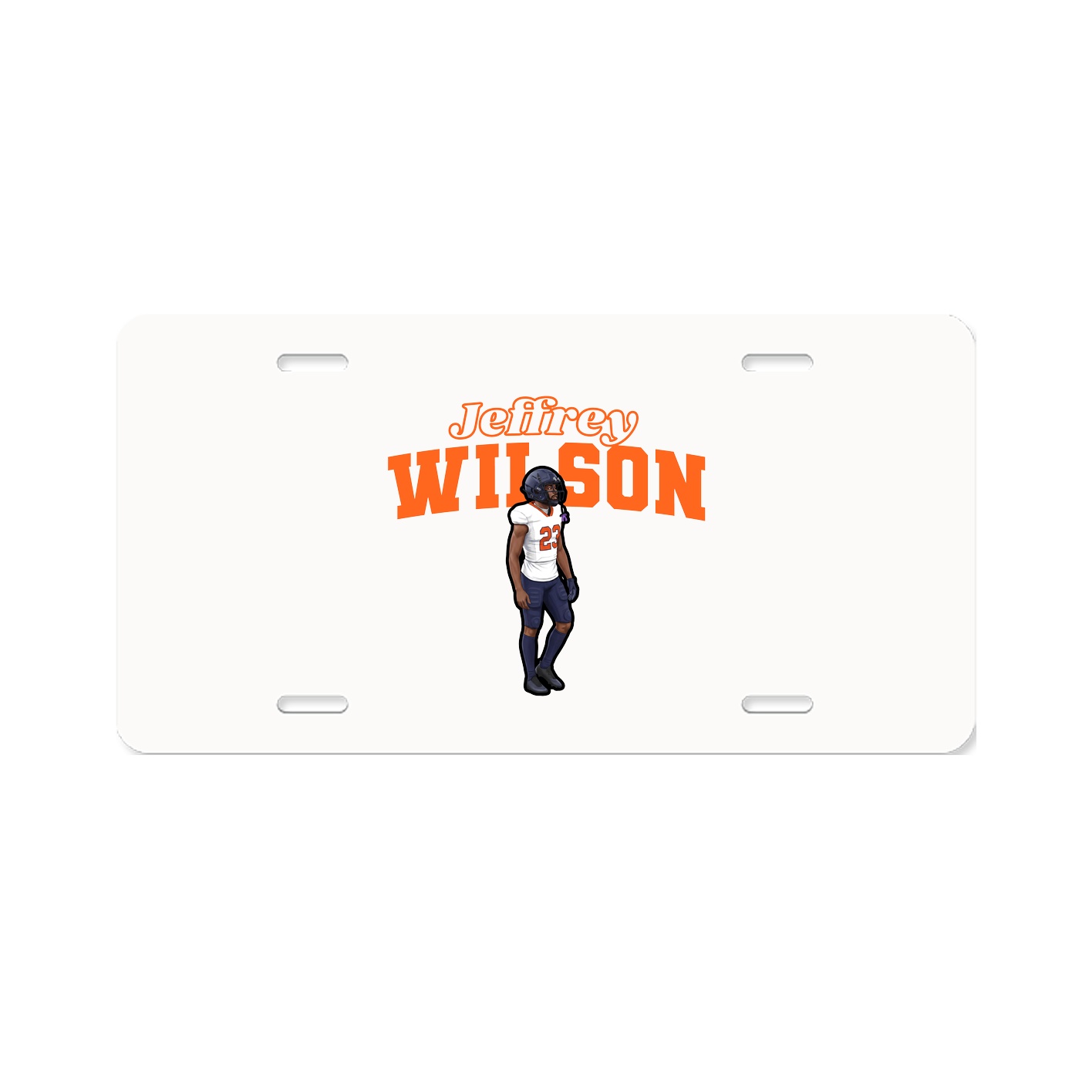 License Plate — Name Arch in Classic