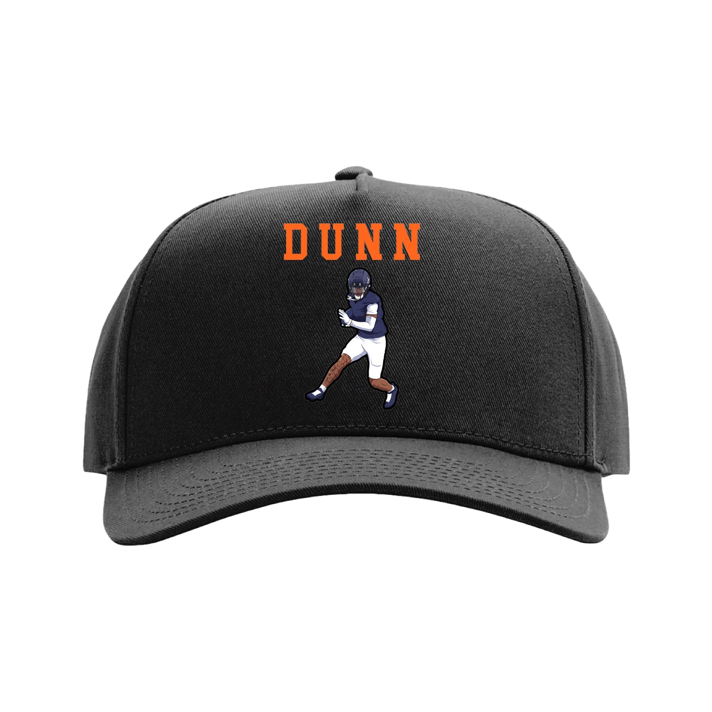 Full Fabric Five-Panel Champ Cap — Shirsey in Black