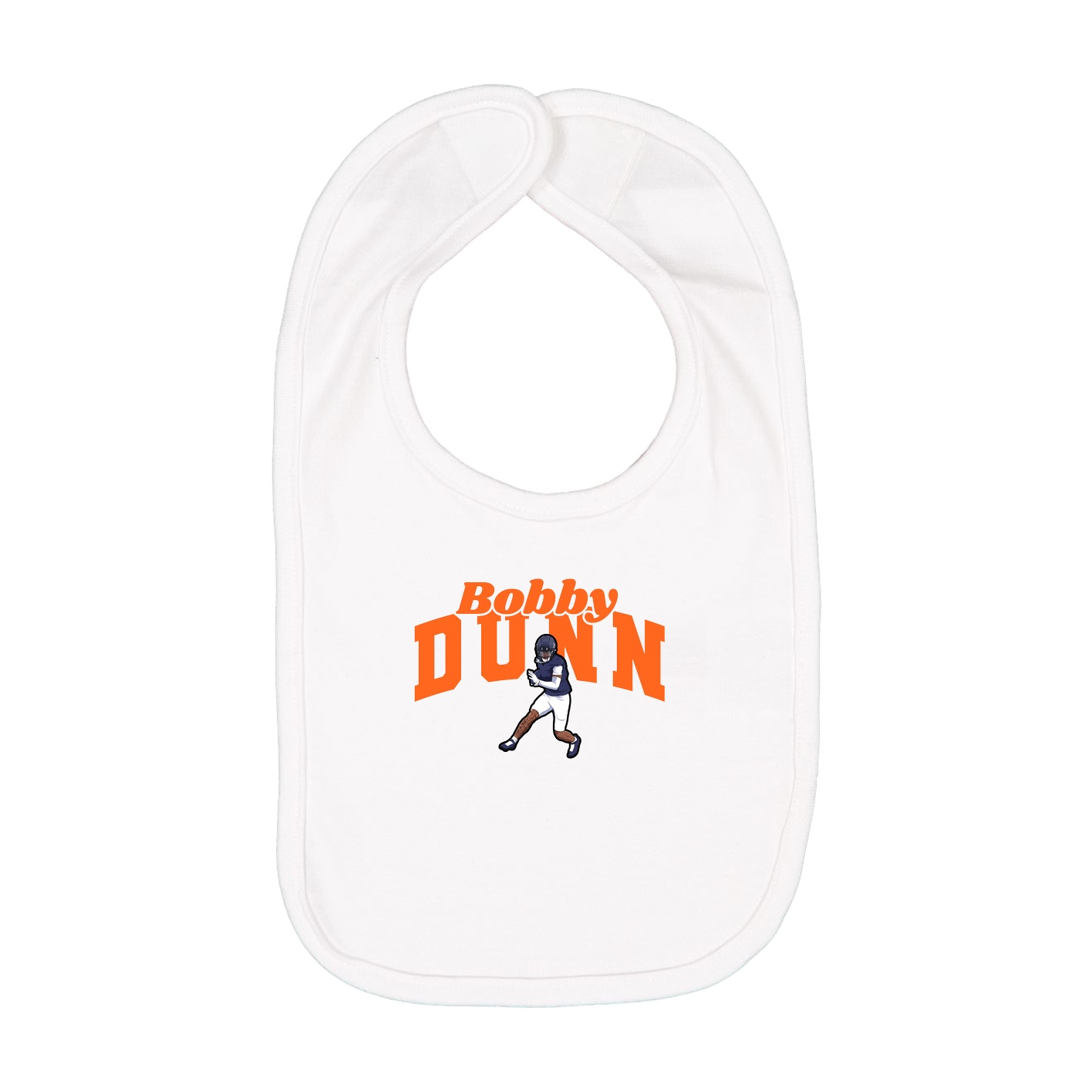 Infant Bib — Signature Arch in White
