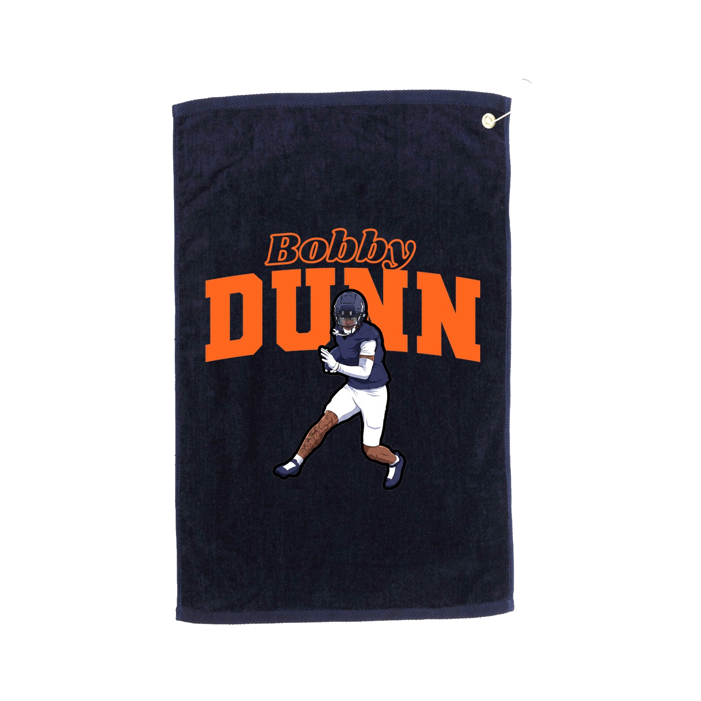 Golf Towel — Name Arch in Navy