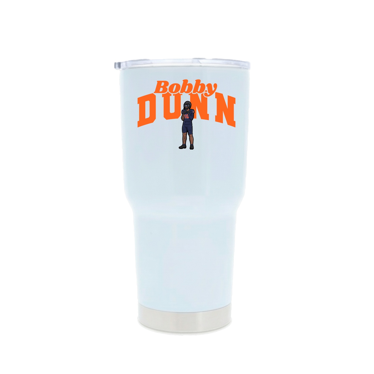 30oz Stainless Steel Tumbler — Signature Arch in White
