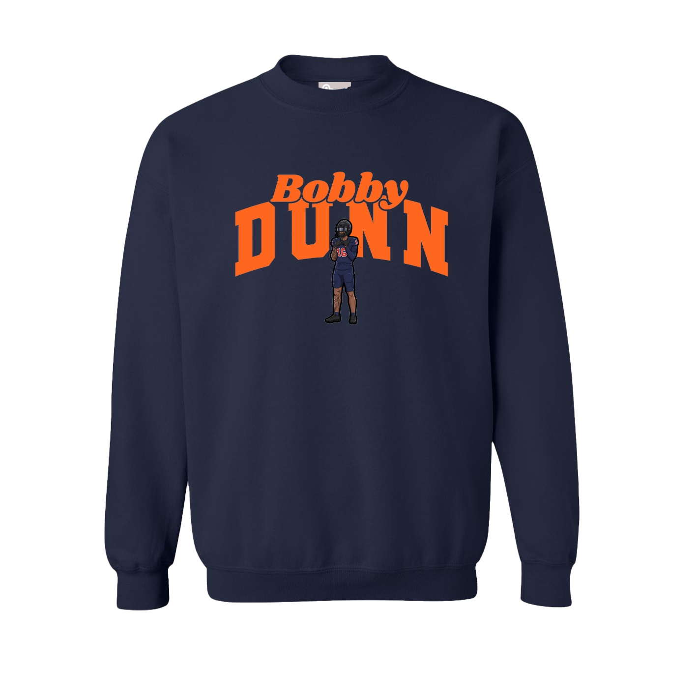 Fleece Crew — Signature Arch in Navy