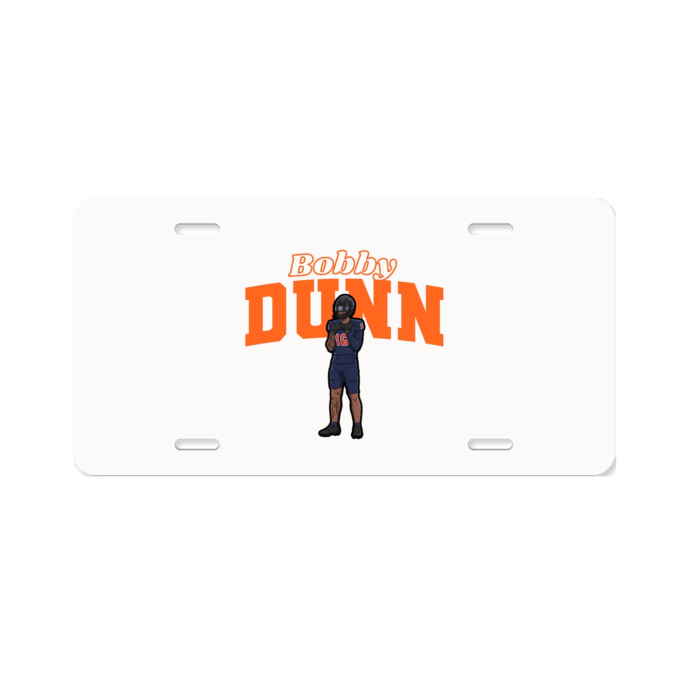 License Plate — Name Arch in Classic