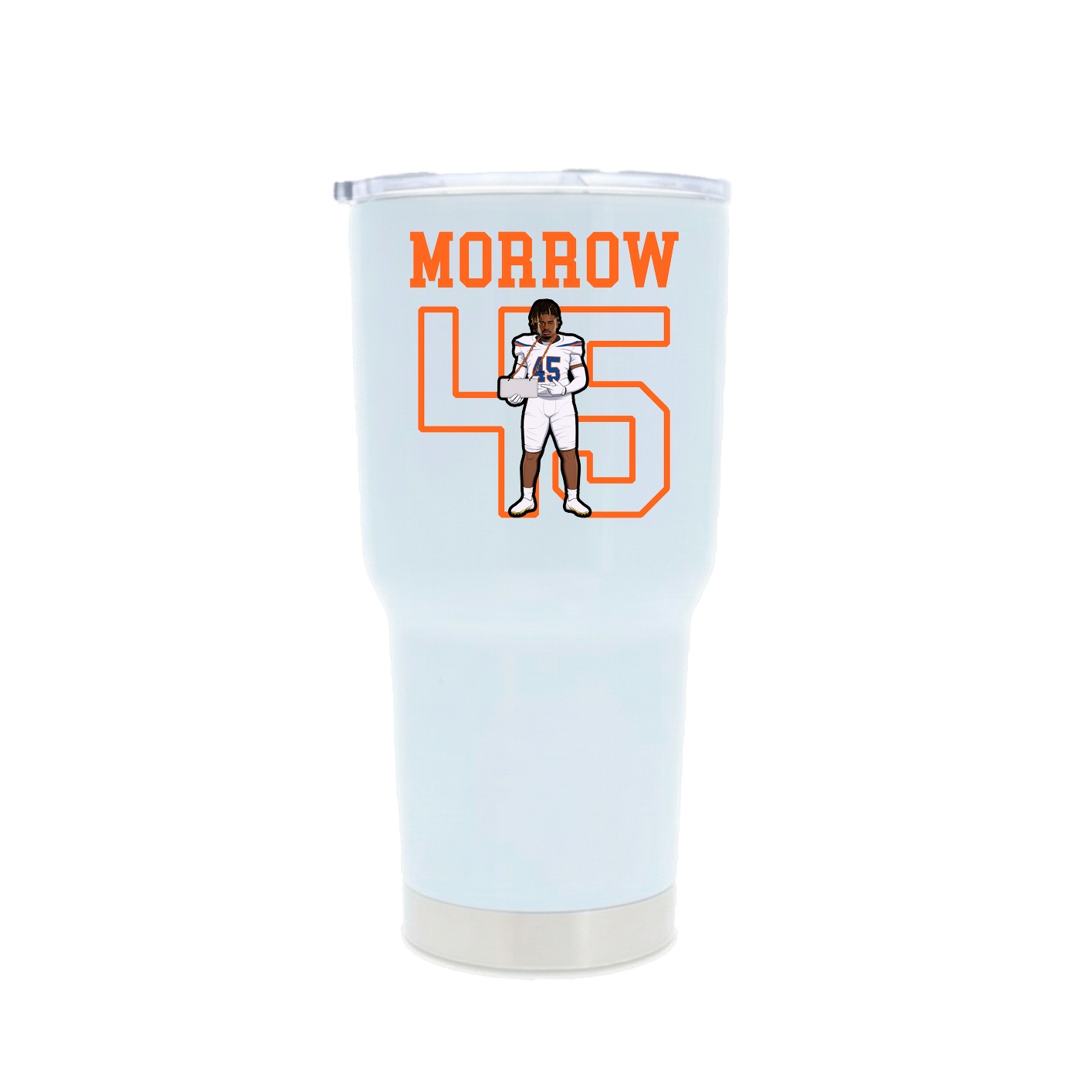 30oz Stainless Steel Tumbler — Shirsey in White