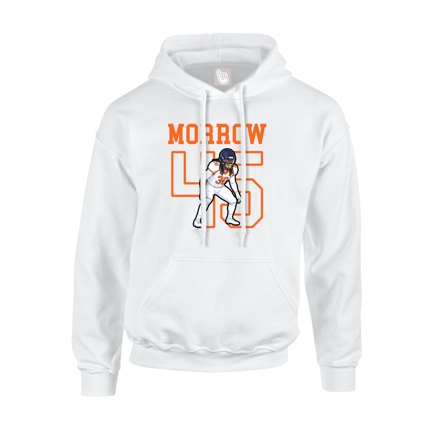 Hoodie — Shirsey in White