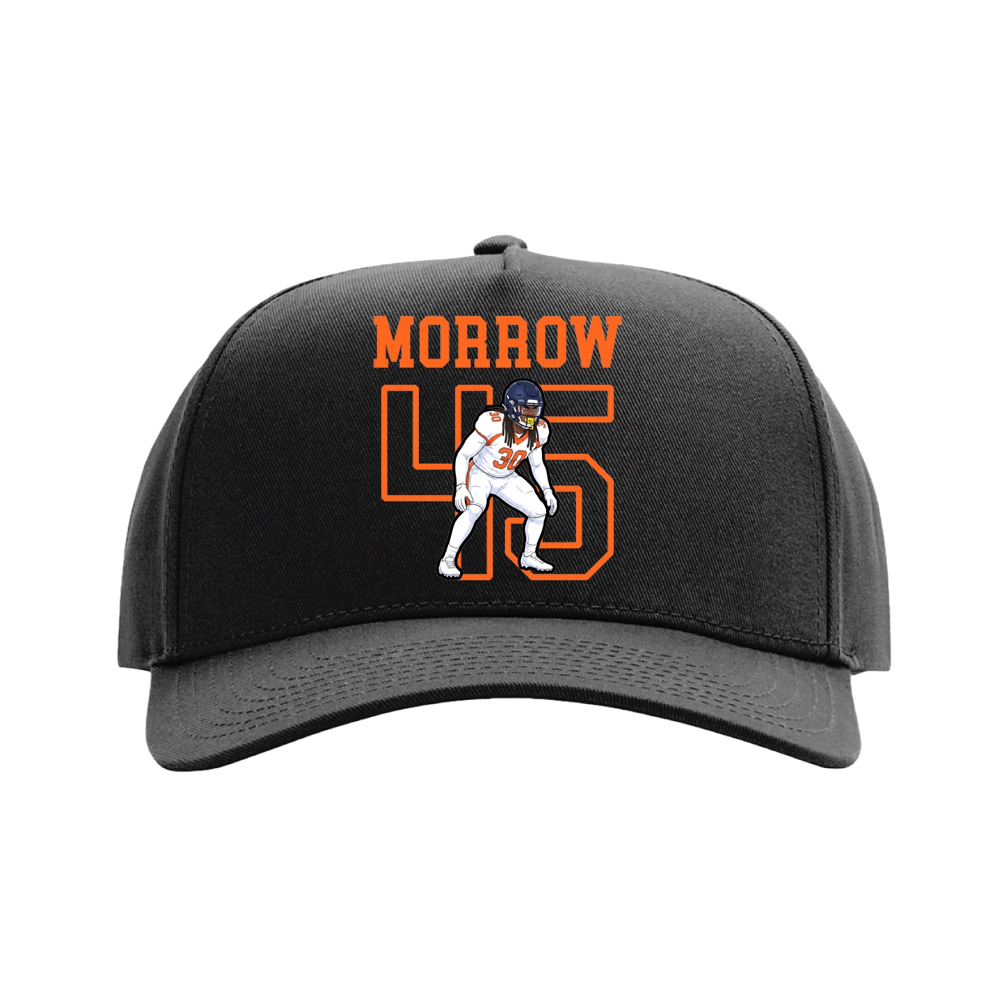 Full Fabric Five-Panel Champ Cap — Shirsey in Black