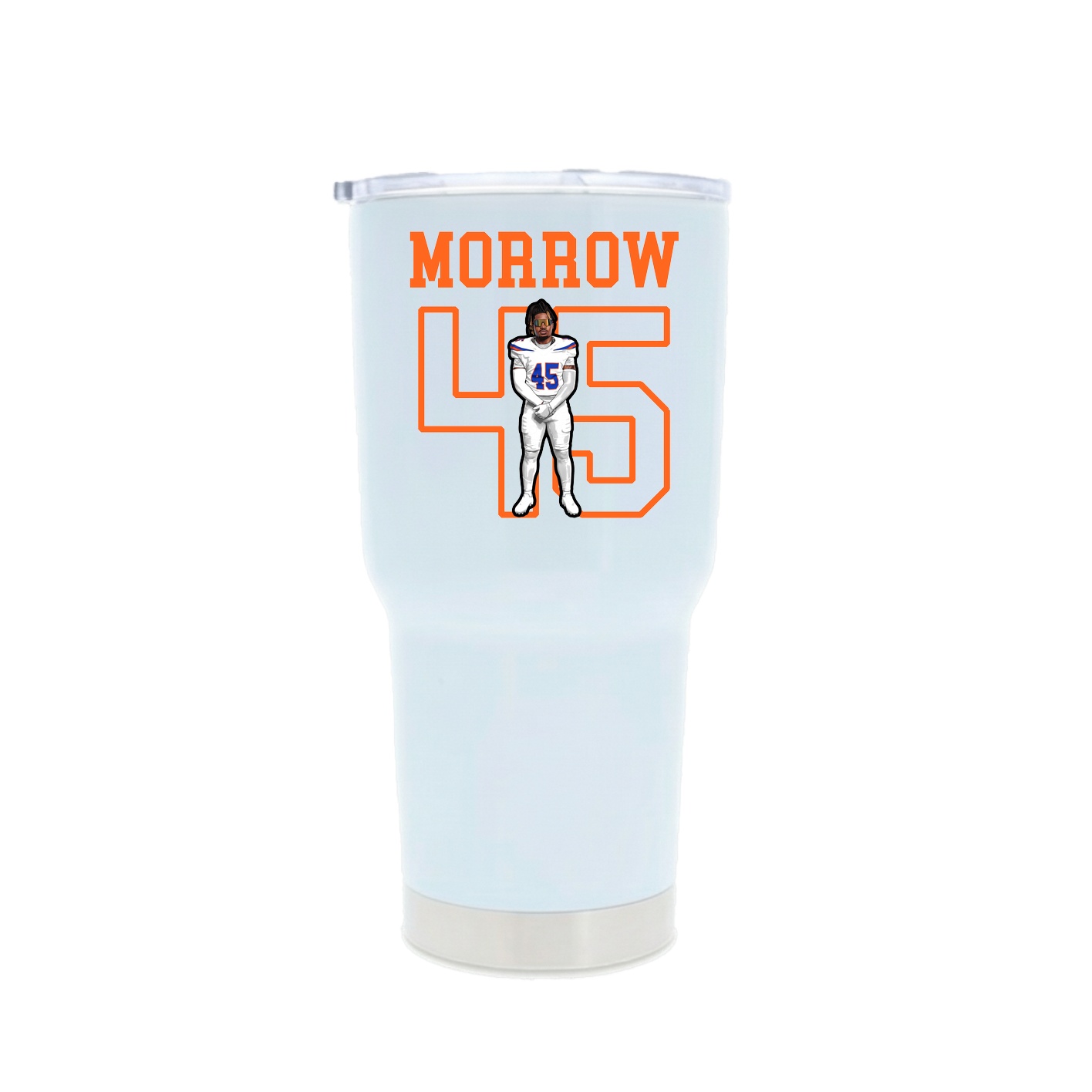 30oz Stainless Steel Tumbler — Shirsey in White