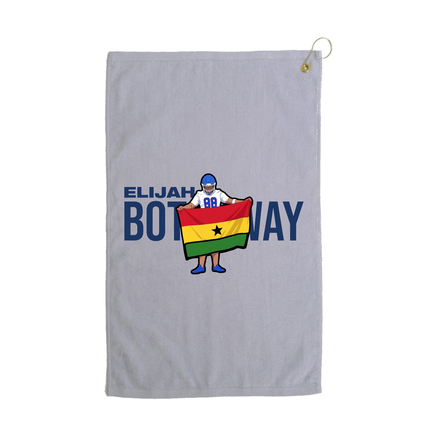 Golf Towel — Player Name in Grey