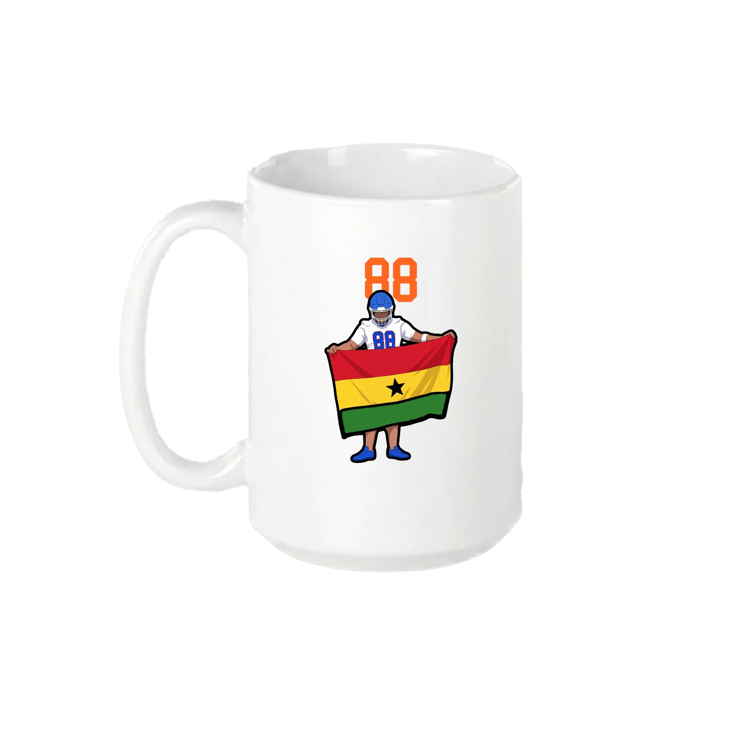 15oz Coffee Mug — Number Top in White