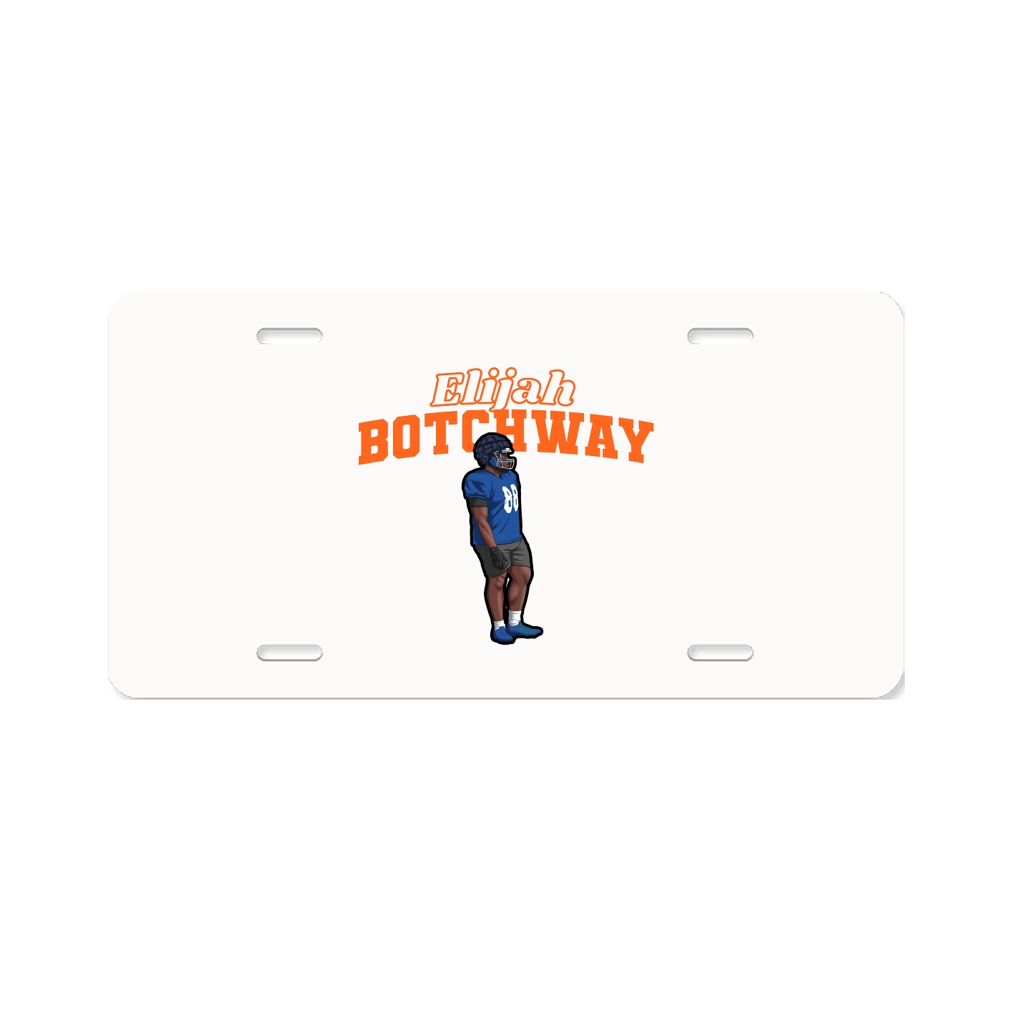 License Plate — Name Arch in Classic