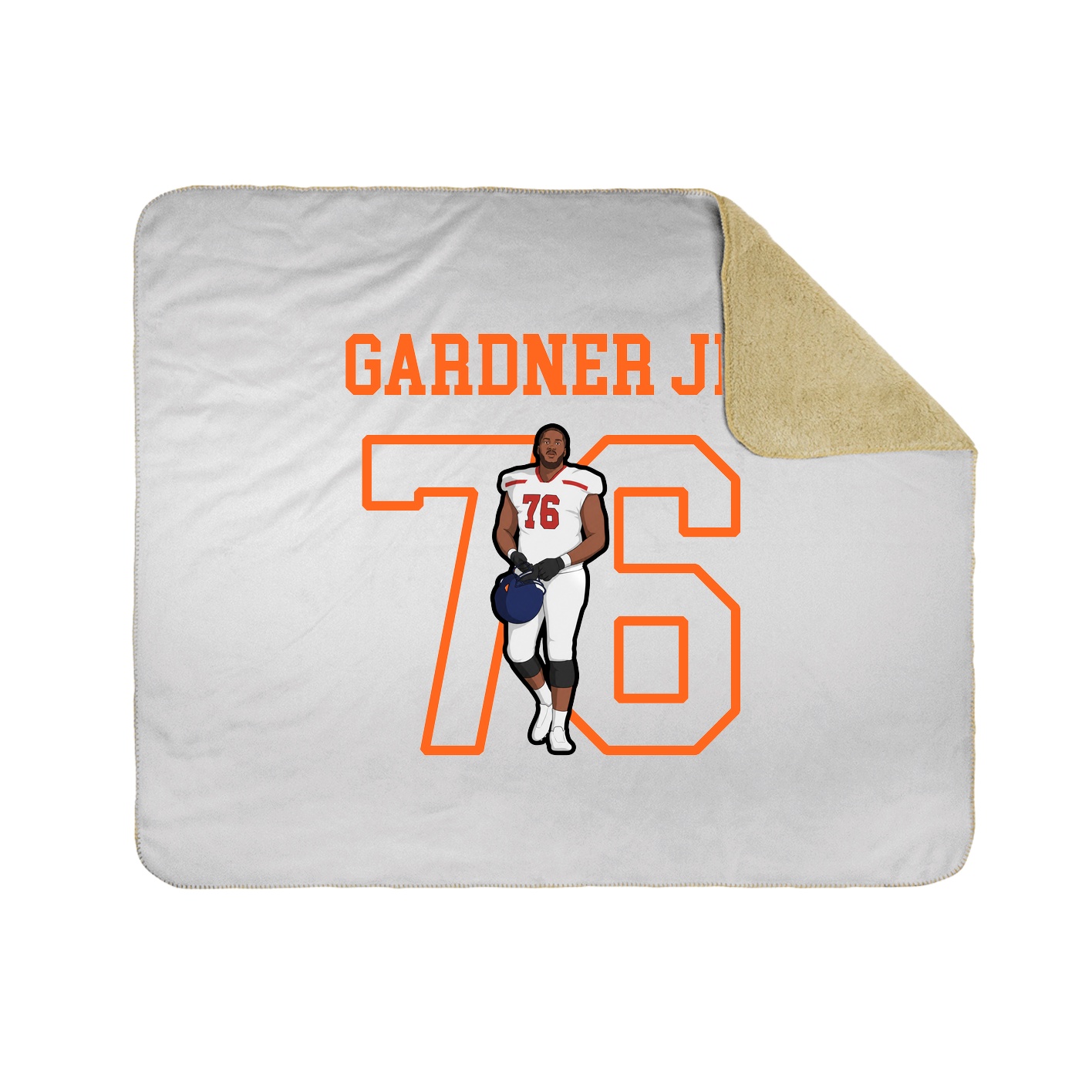 Throw Blanket — Shirsey in White