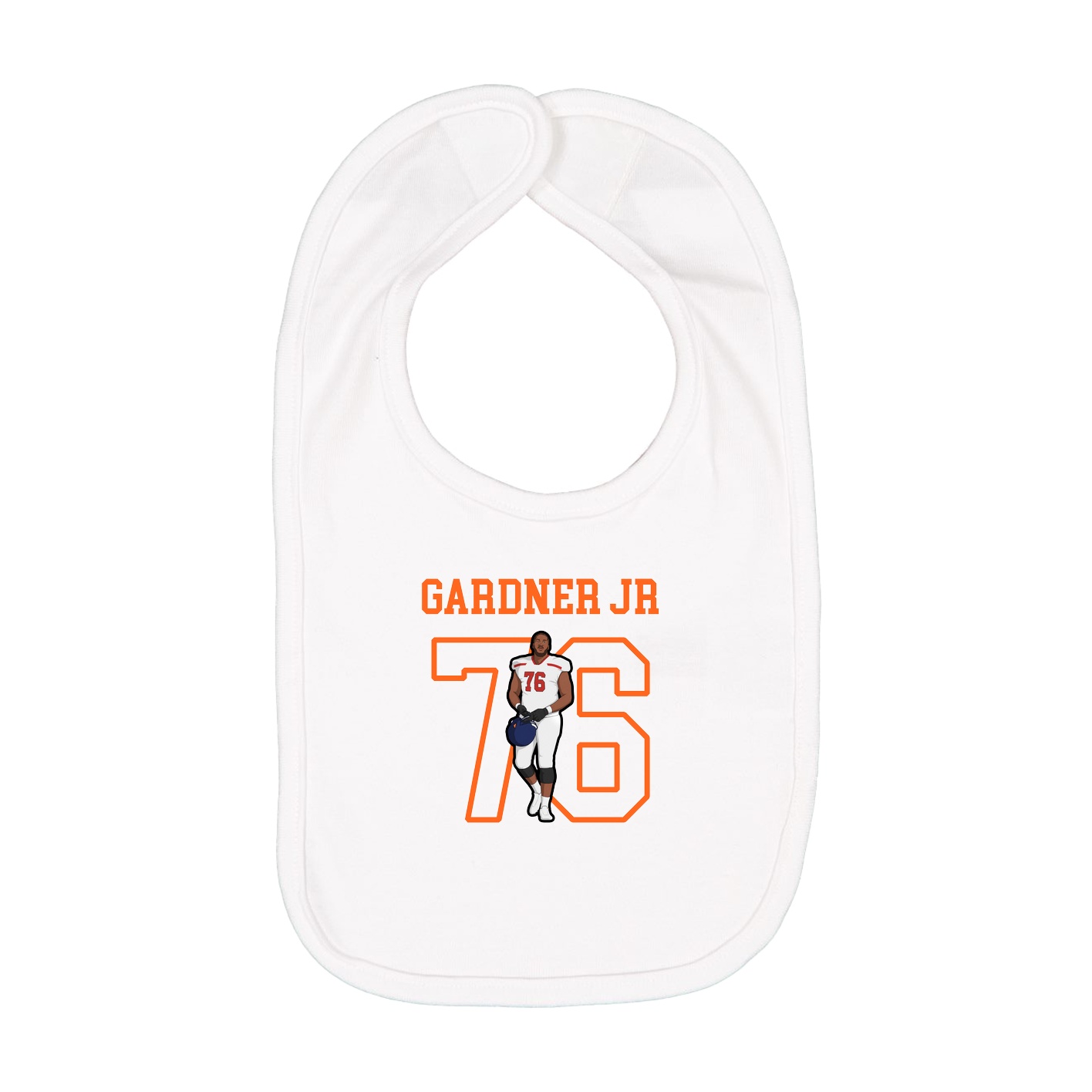 Infant Bib — Shirsey in White