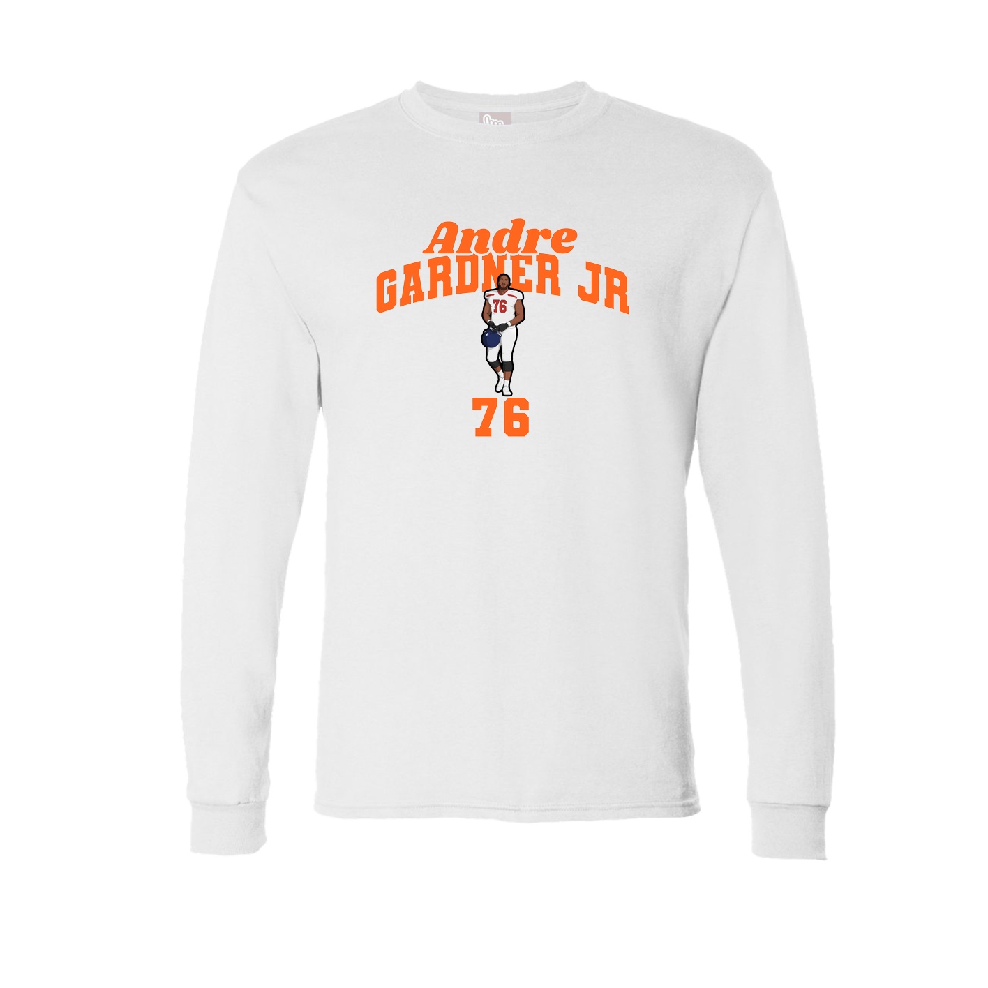 Long Sleeve Tee — Signature Arch in White