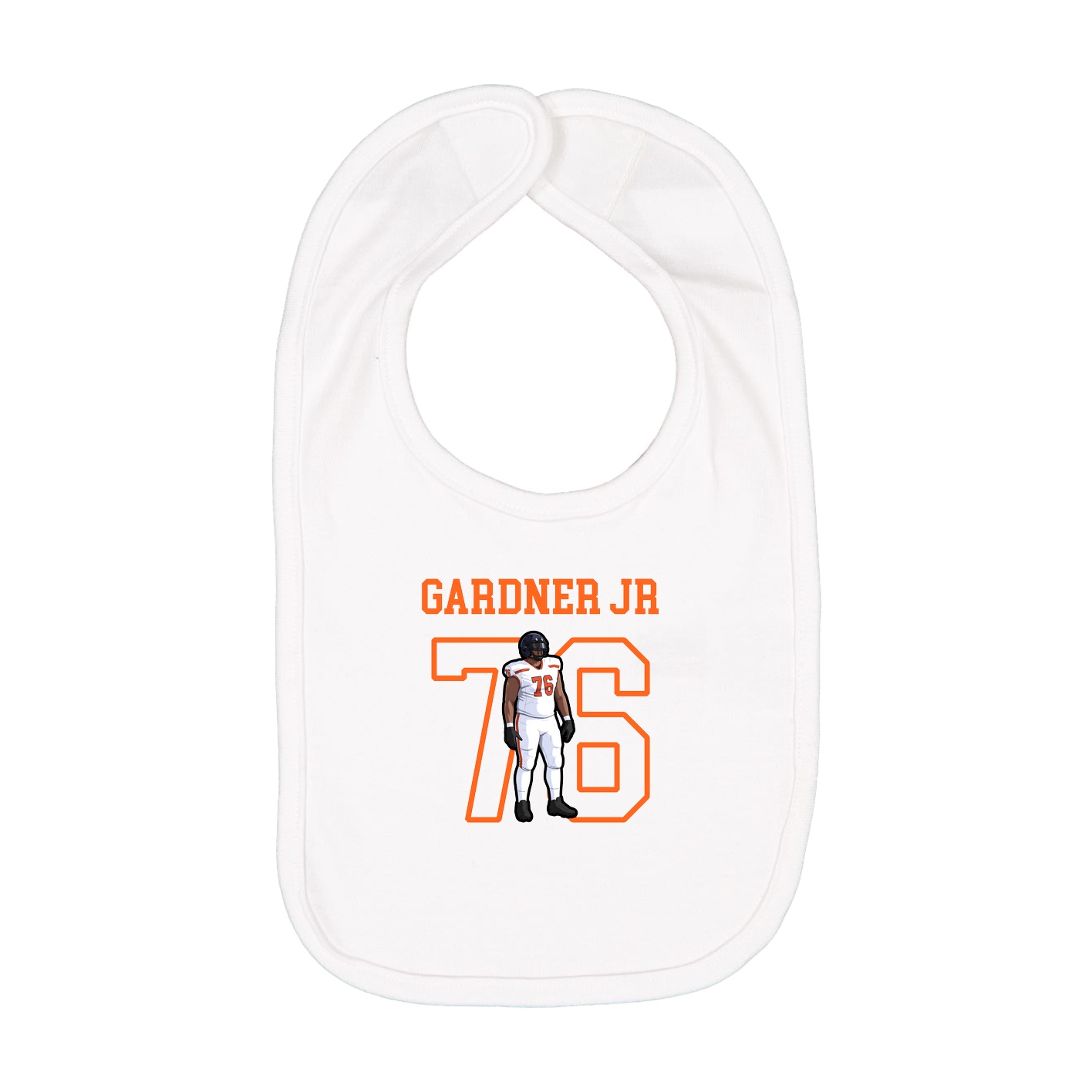 Infant Bib — Shirsey in White