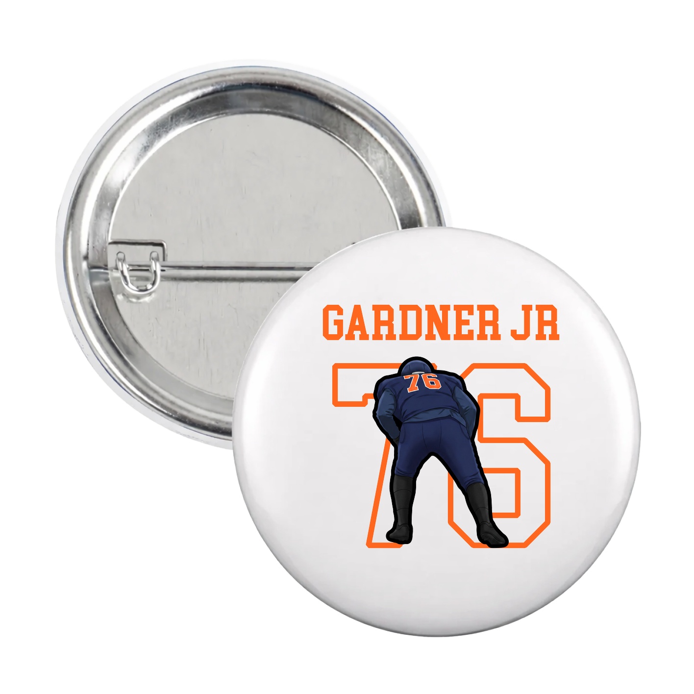 Game Day Button — Shirsey in White