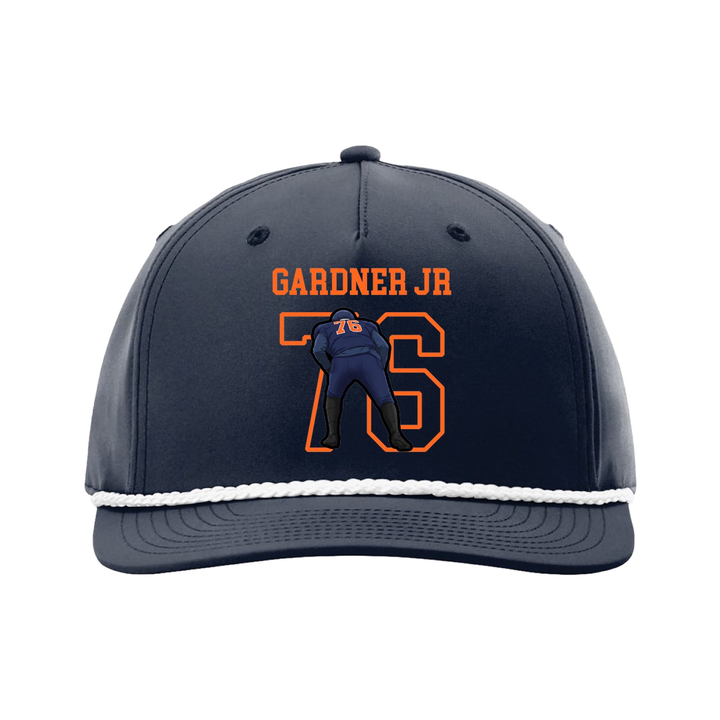 Five-Panel Classic Rope Cap — Shirsey in Navy