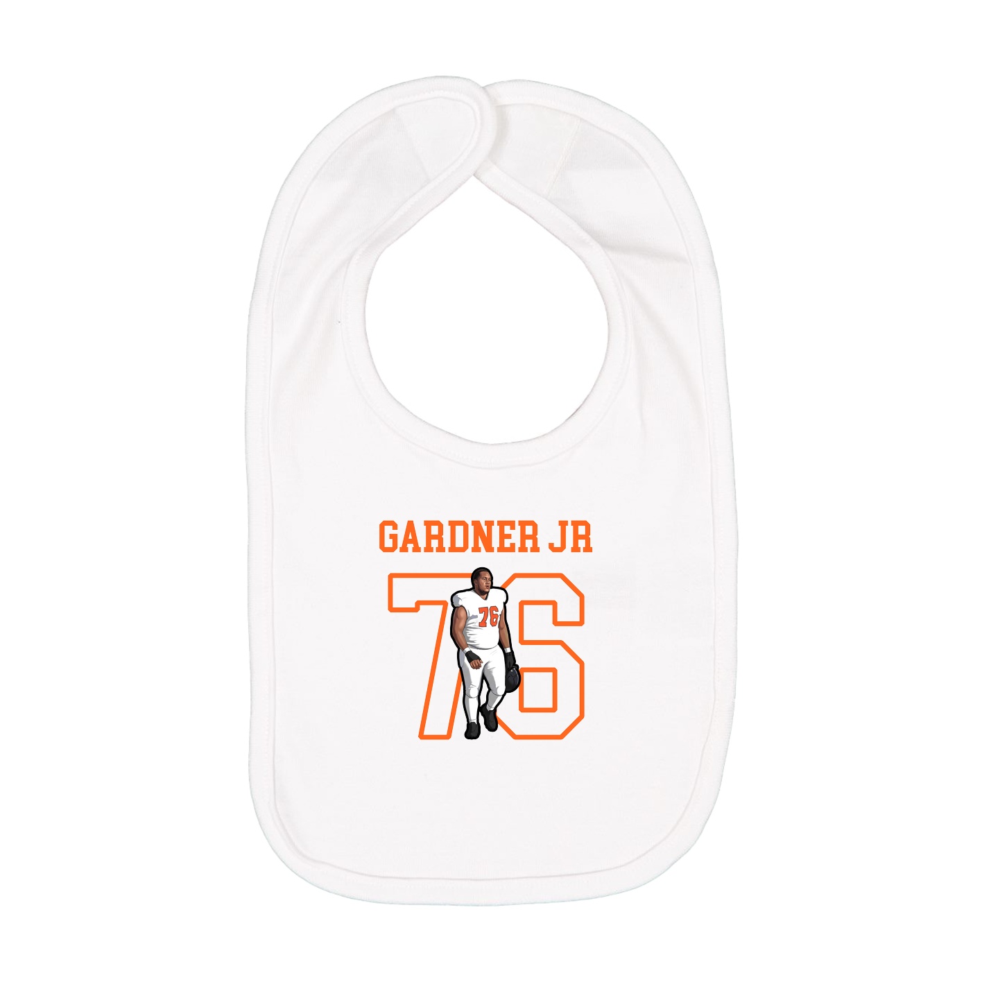 Infant Bib — Shirsey in White