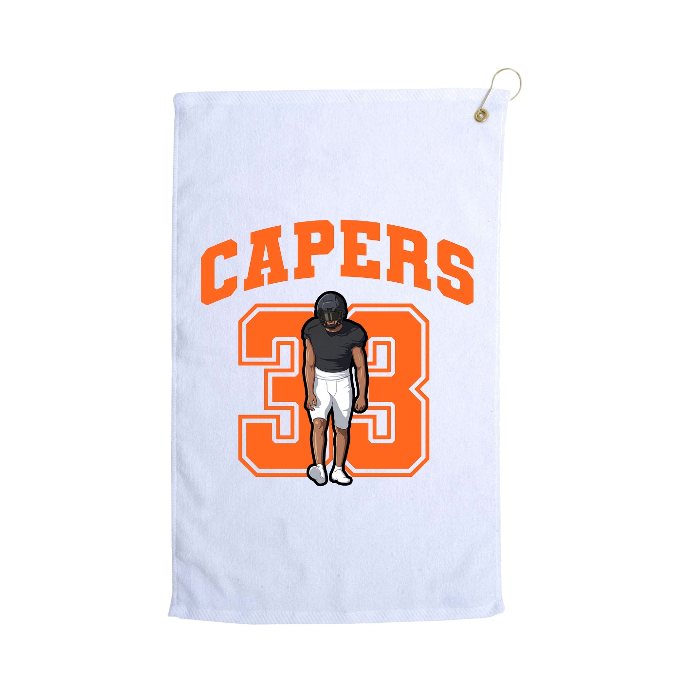 Golf Towel — Number in White