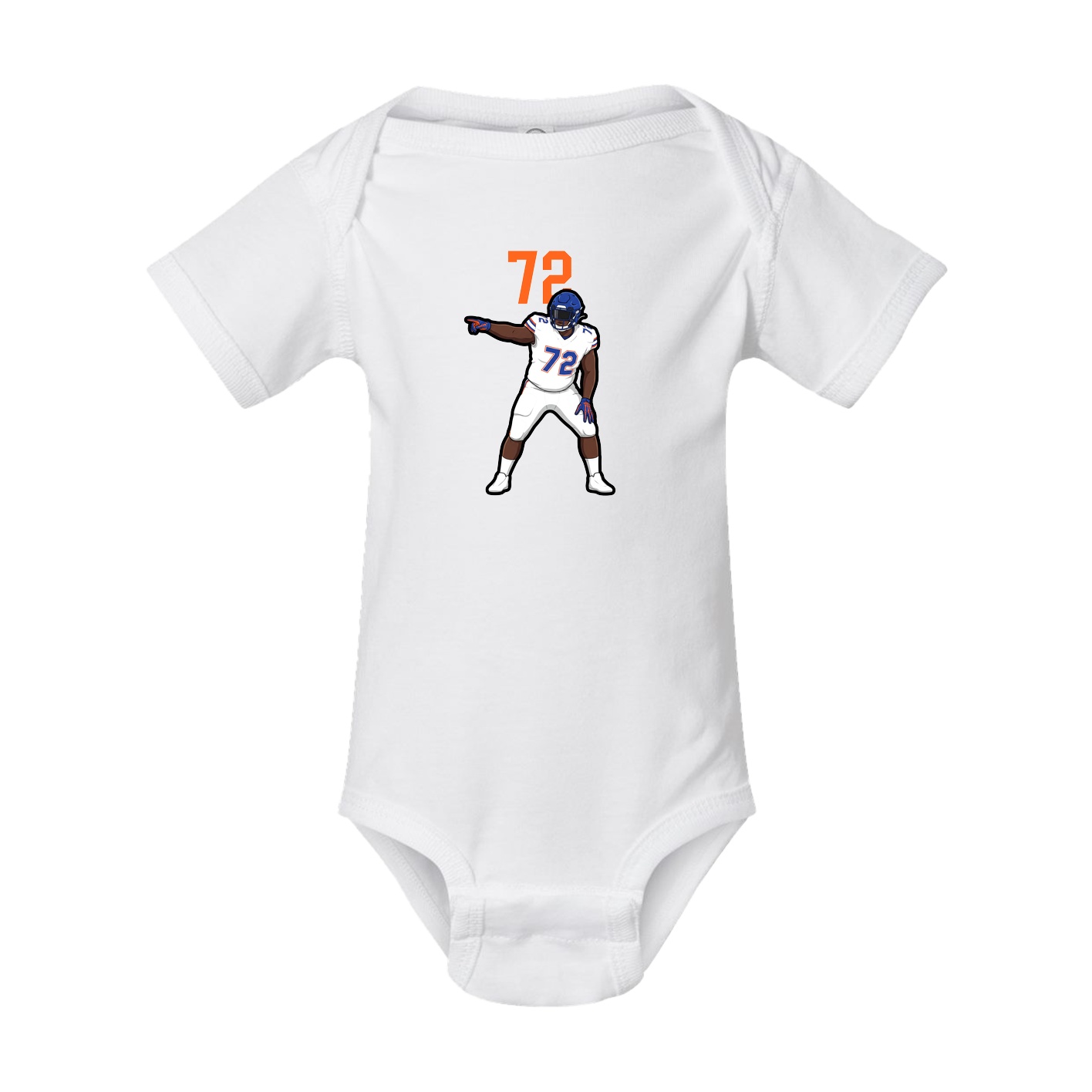 Baby Onesie — Number Top in White