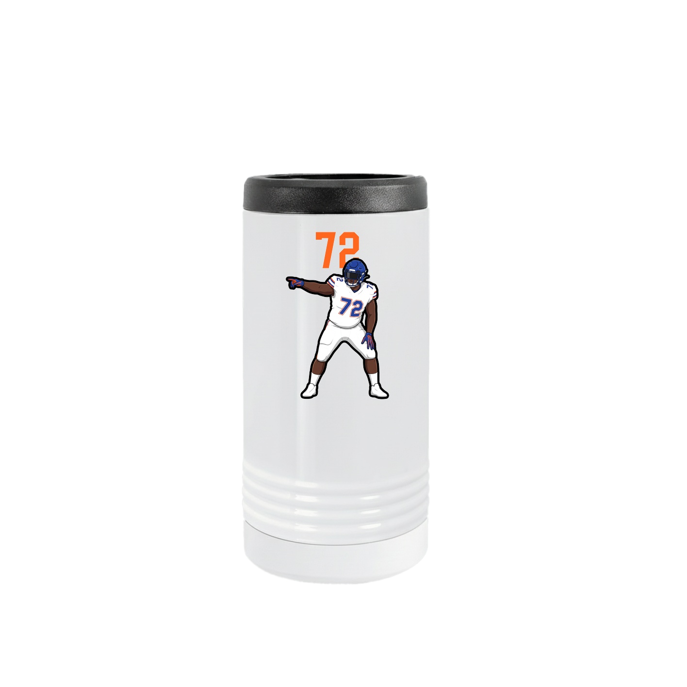 Slim Beverage Holder — Number Top in White