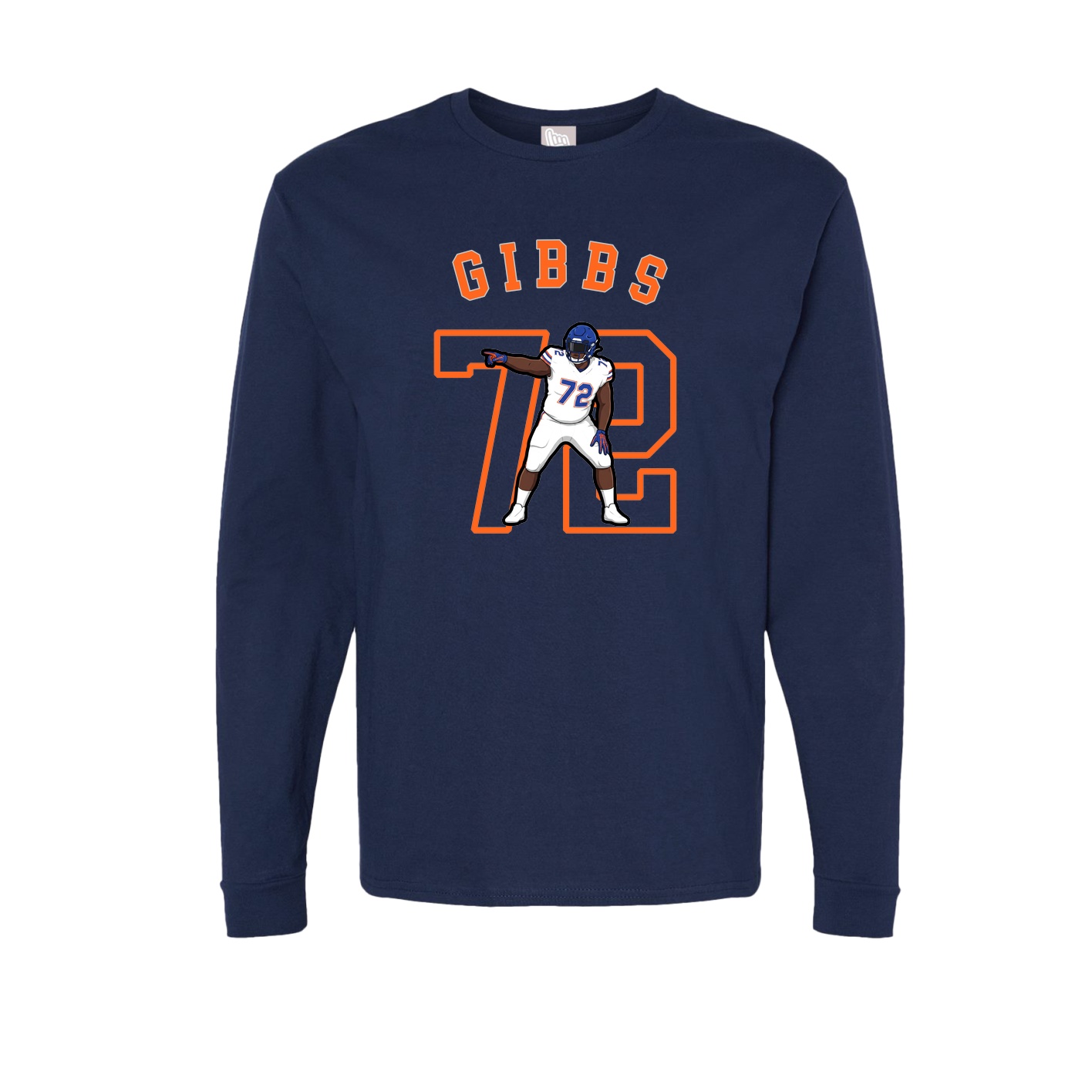 Long Sleeve Tee — Shirsey Arch in Navy