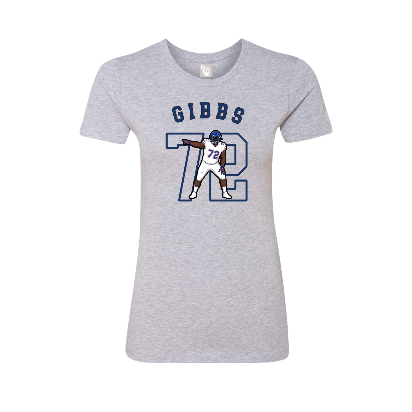 Fitted Women's Tee — Shirsey Arch in Grey