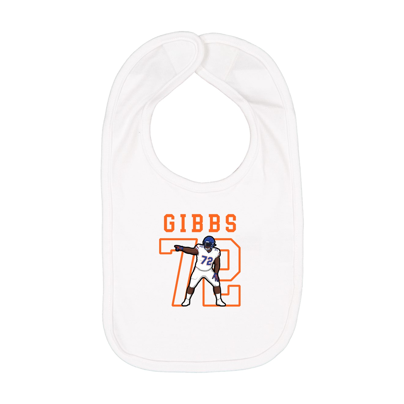 Infant Bib — Shirsey in White