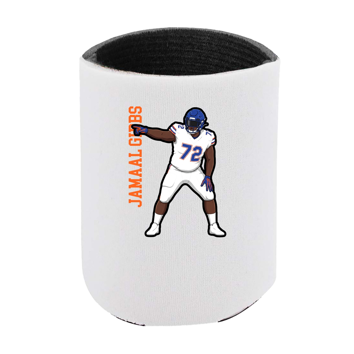 Can Holder — Name Vertical in White