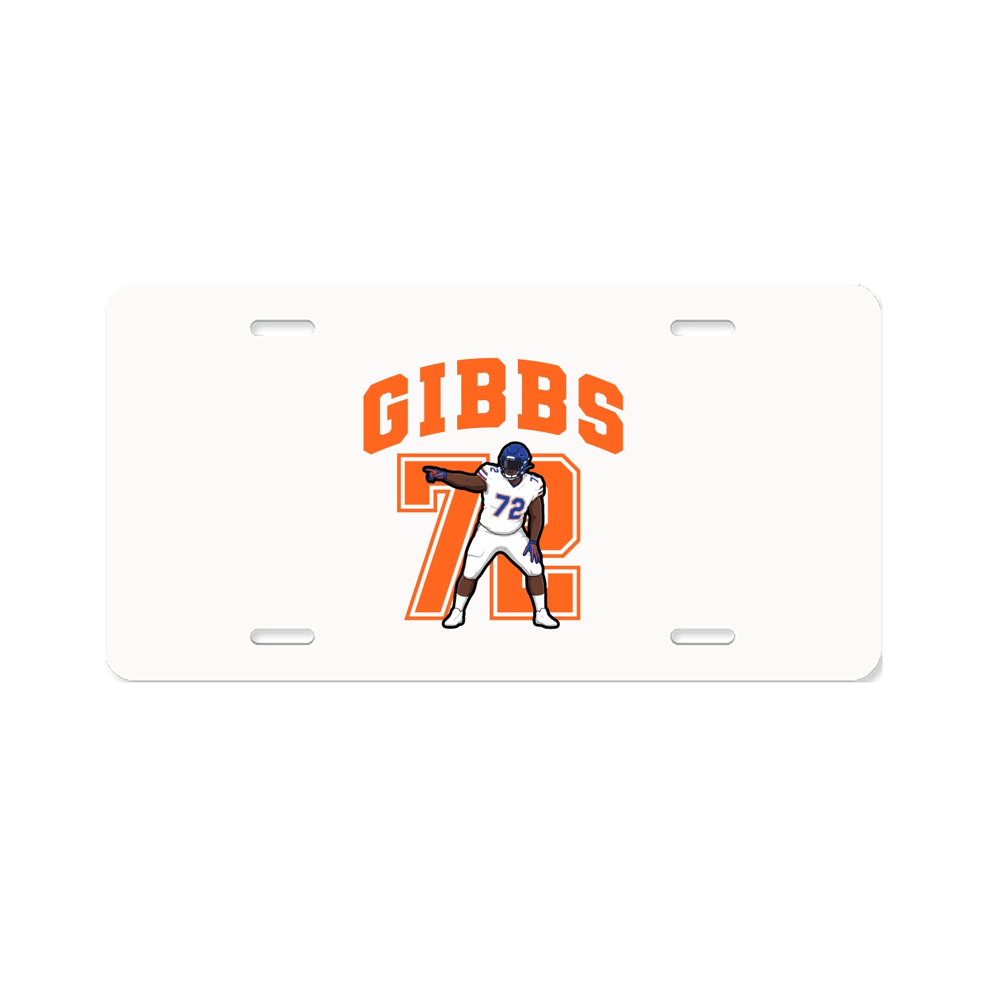 License Plate — Number in Classic