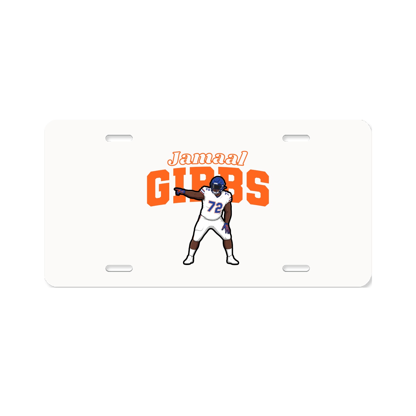 License Plate — Name Arch in Classic