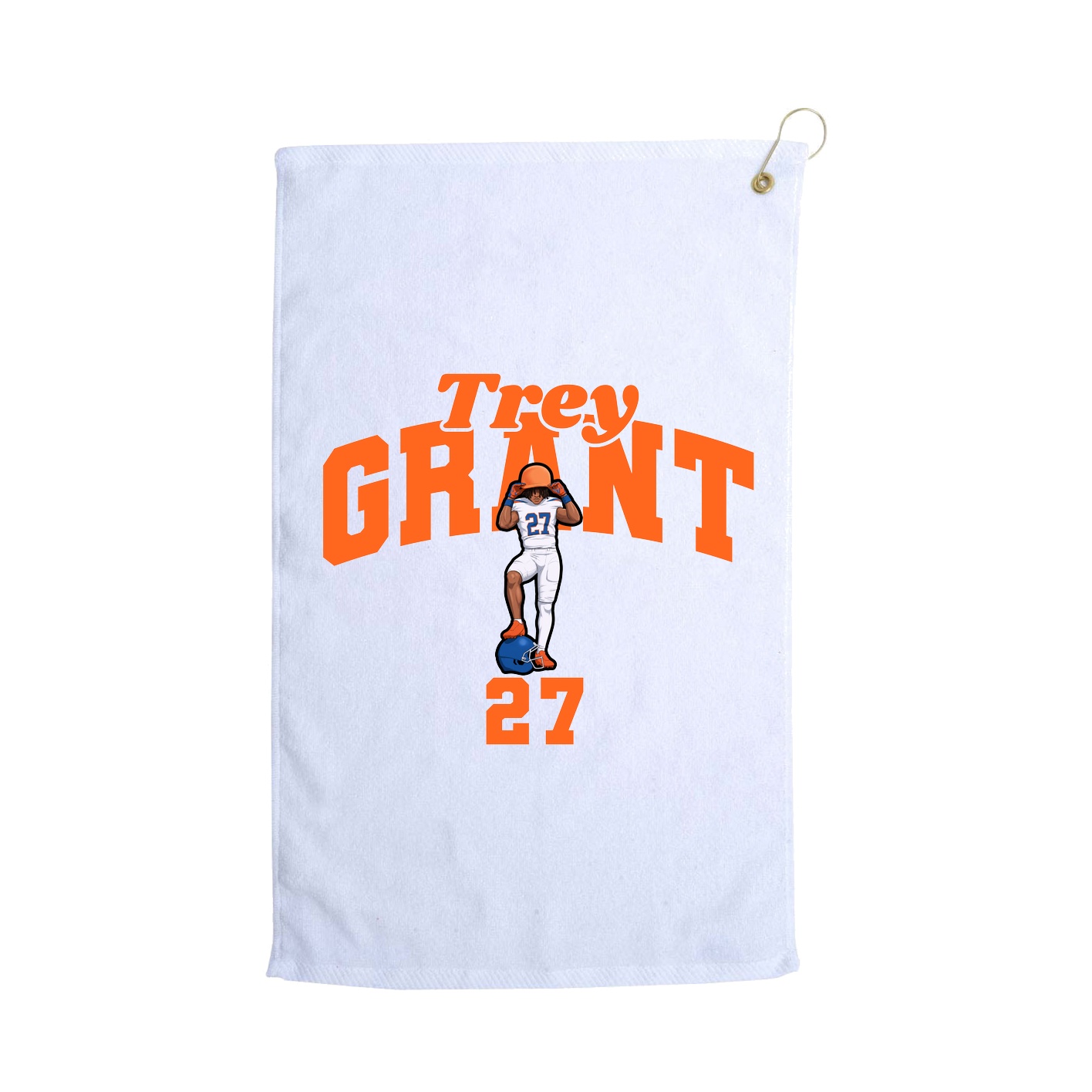 Golf Towel — Signature Arch in White