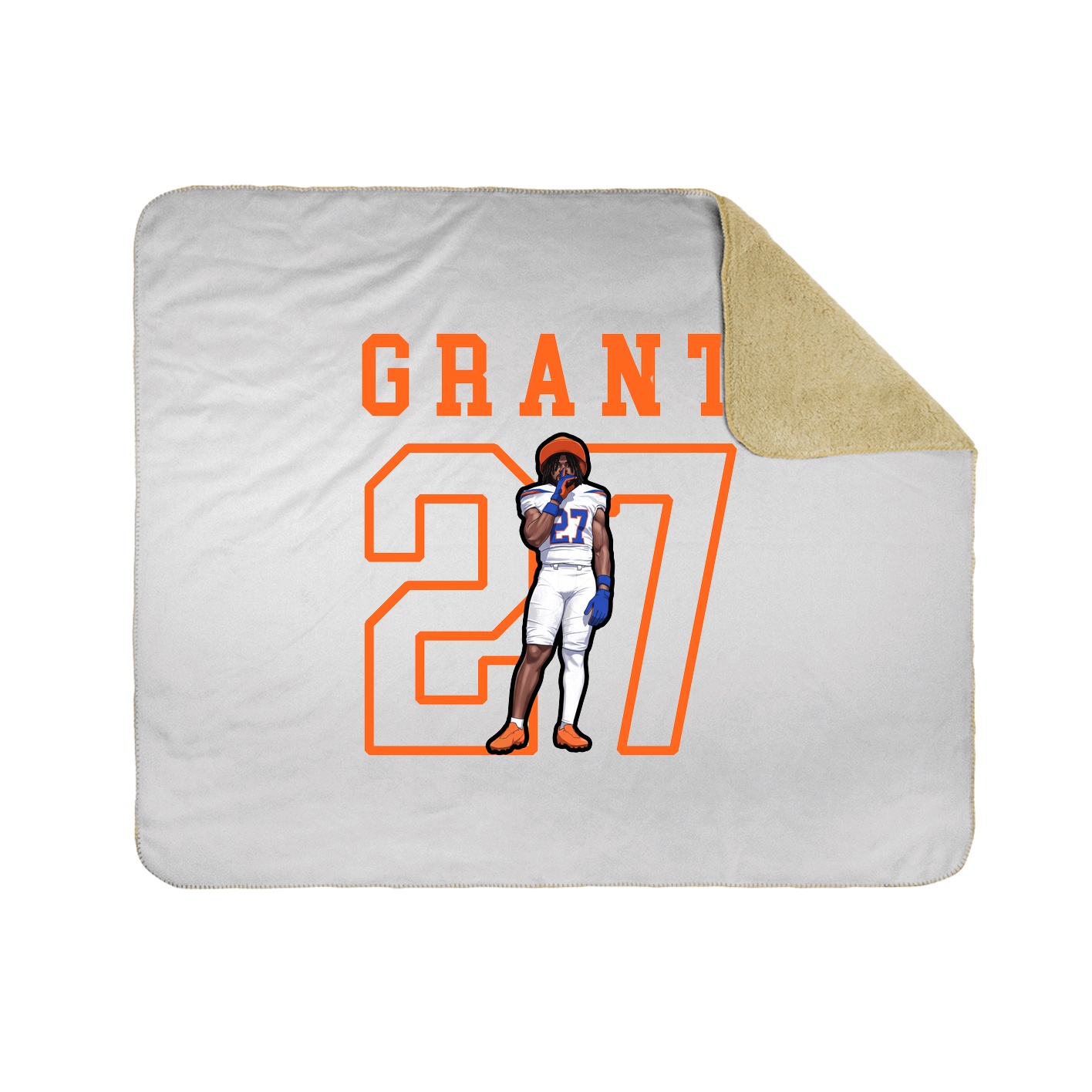 Throw Blanket — Shirsey in White