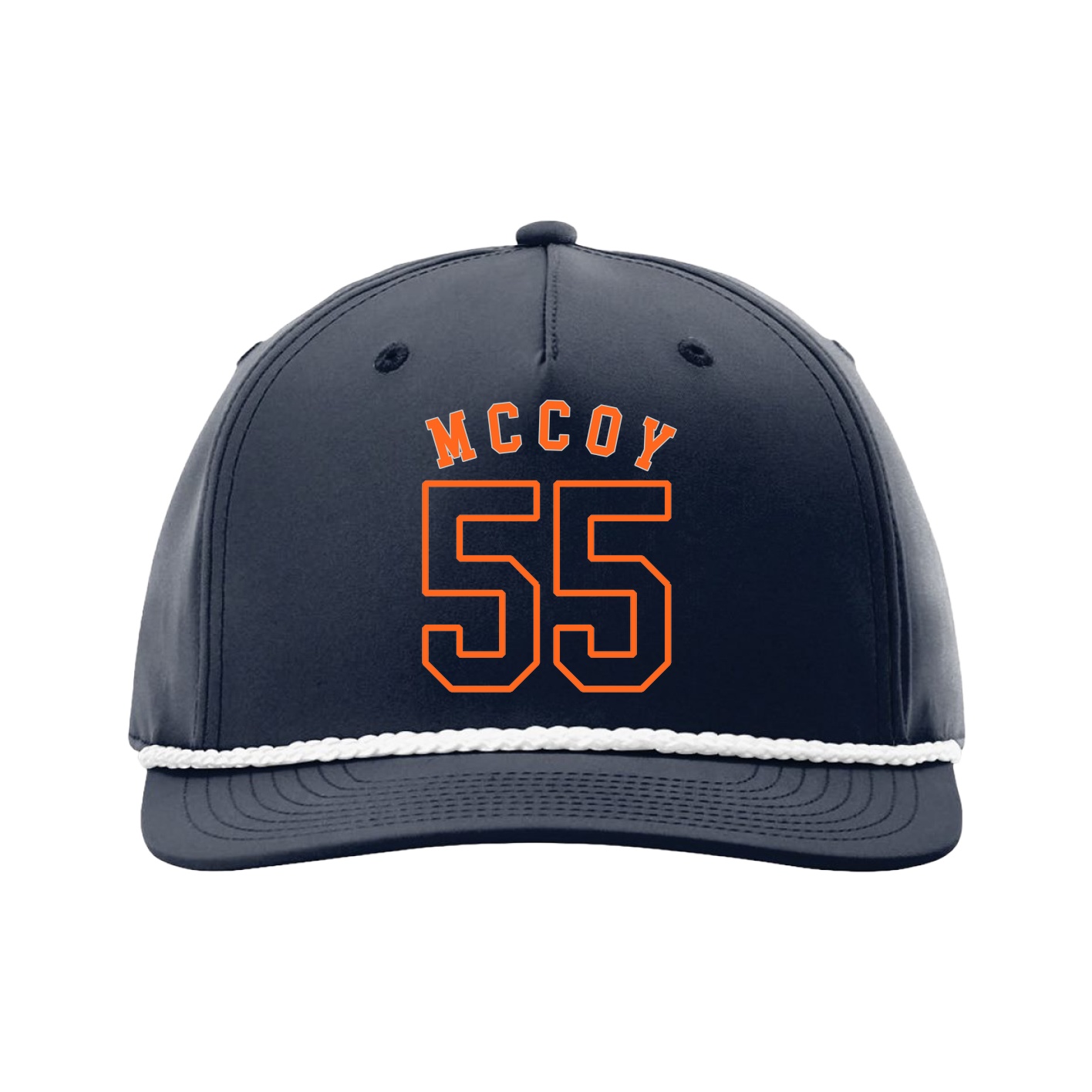 Five-Panel Classic Rope Cap — Shirsey Arch in Navy