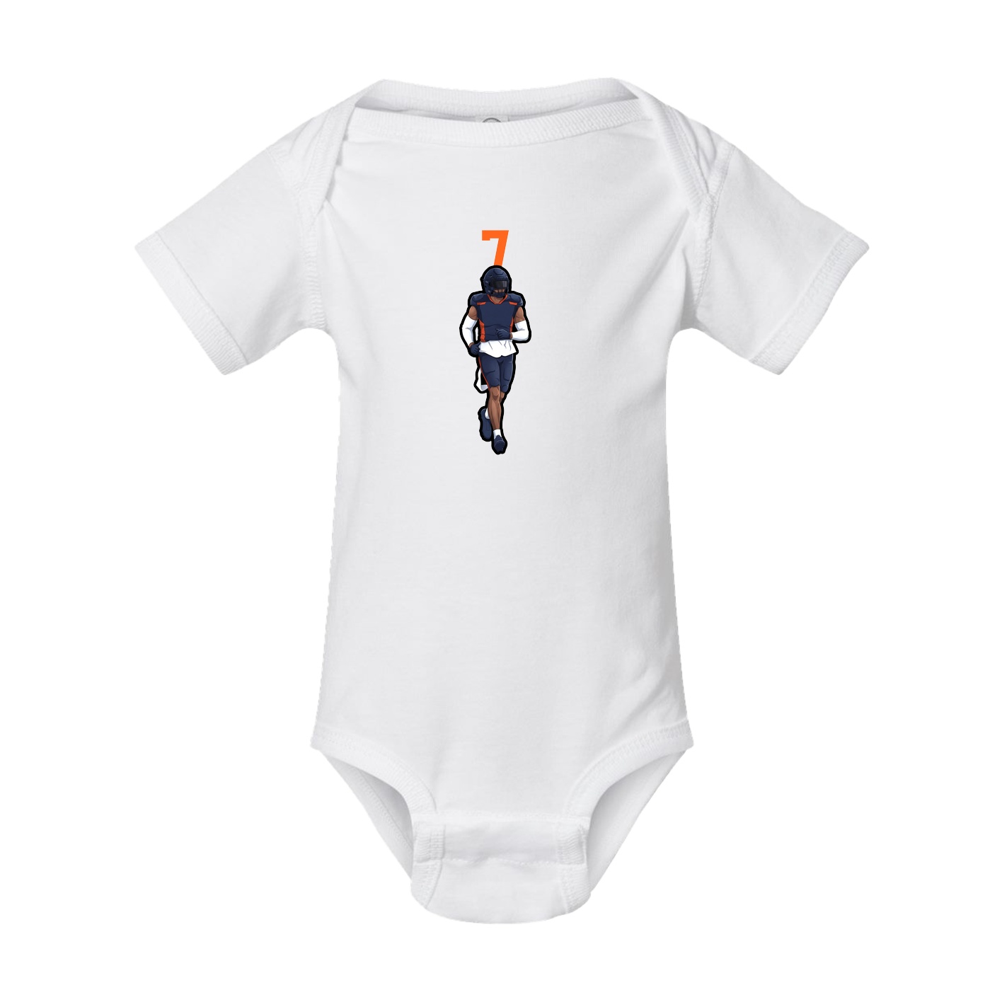 Baby Onesie — Number Top in White