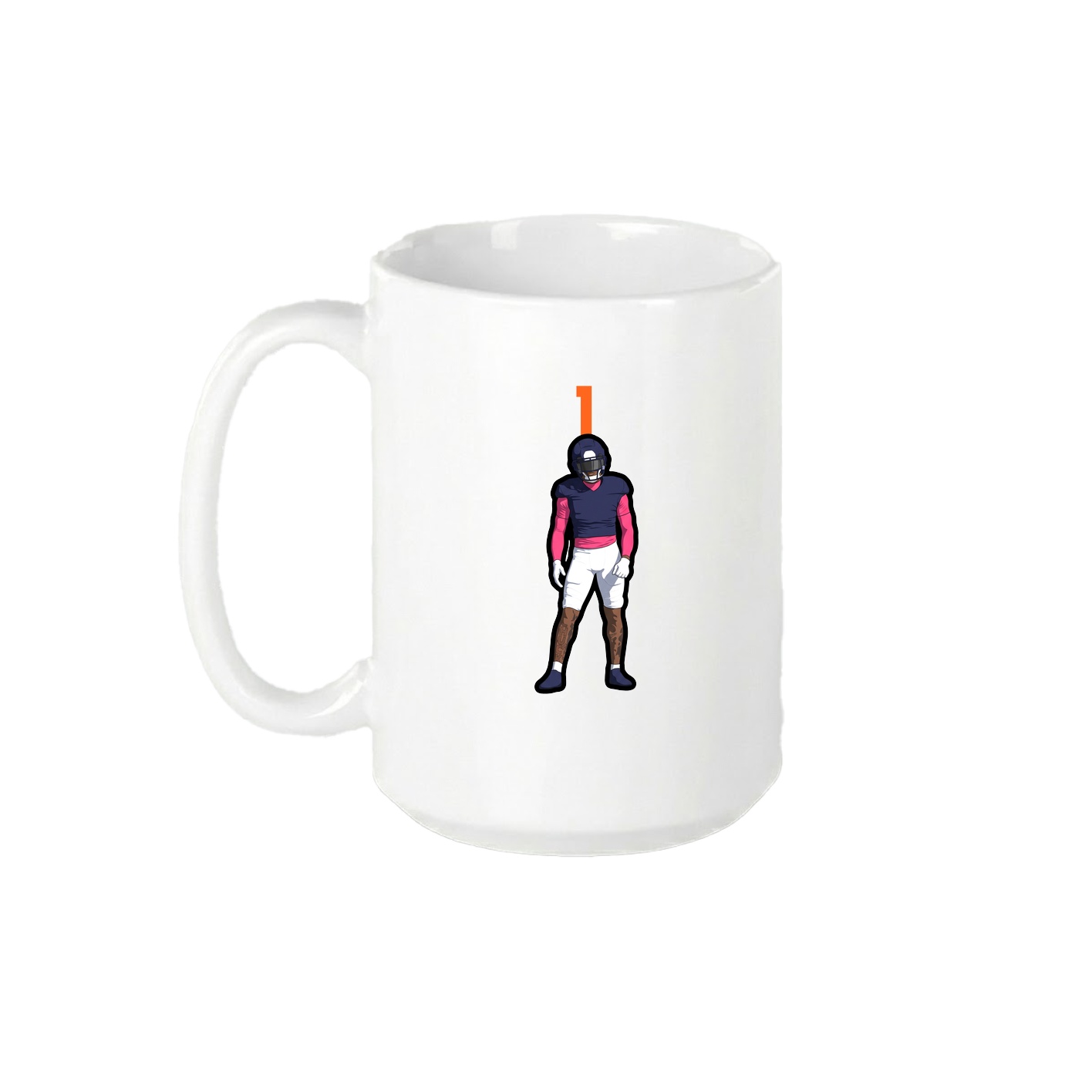 15oz Coffee Mug — Number Top in White