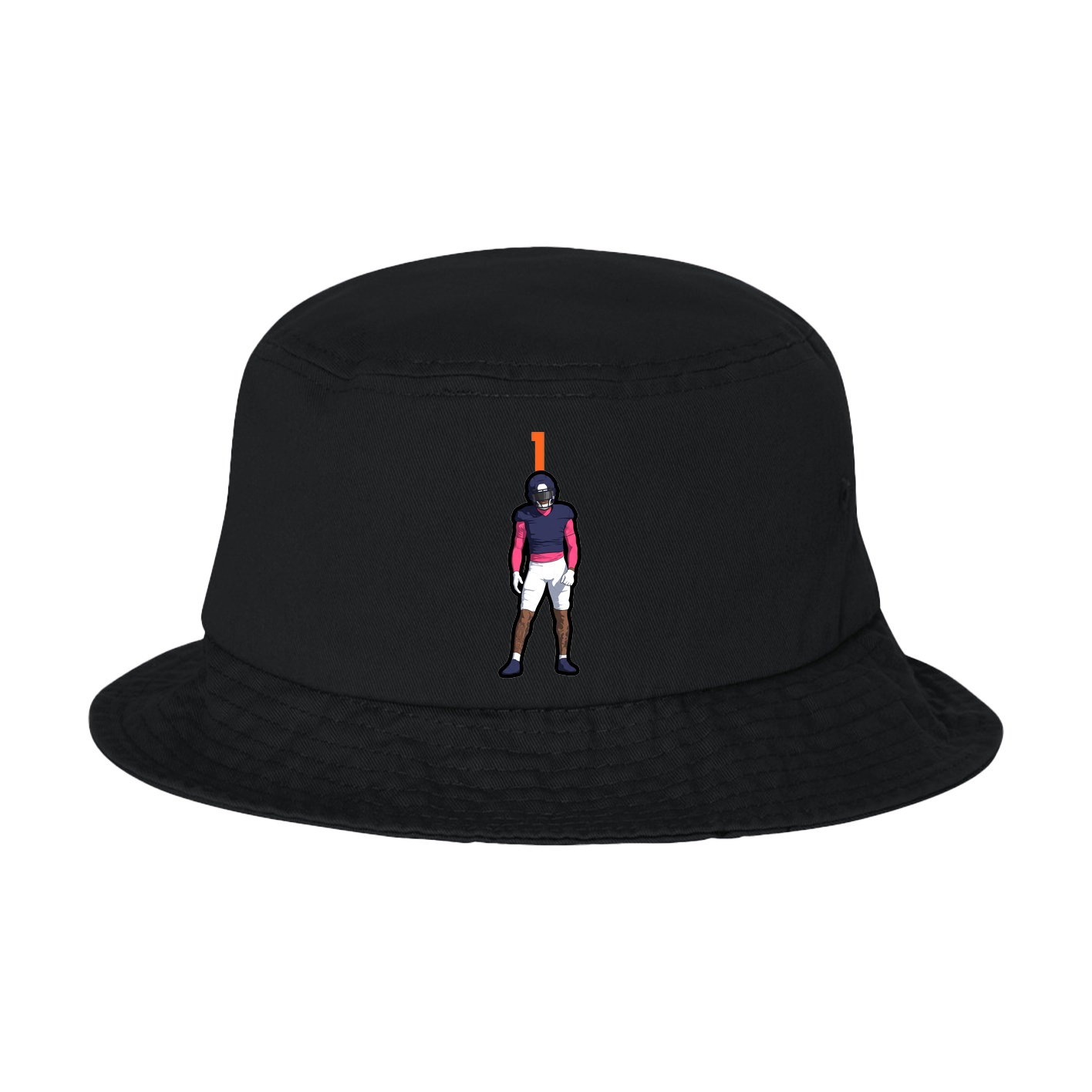 Bucket Cap — Number Top in Black