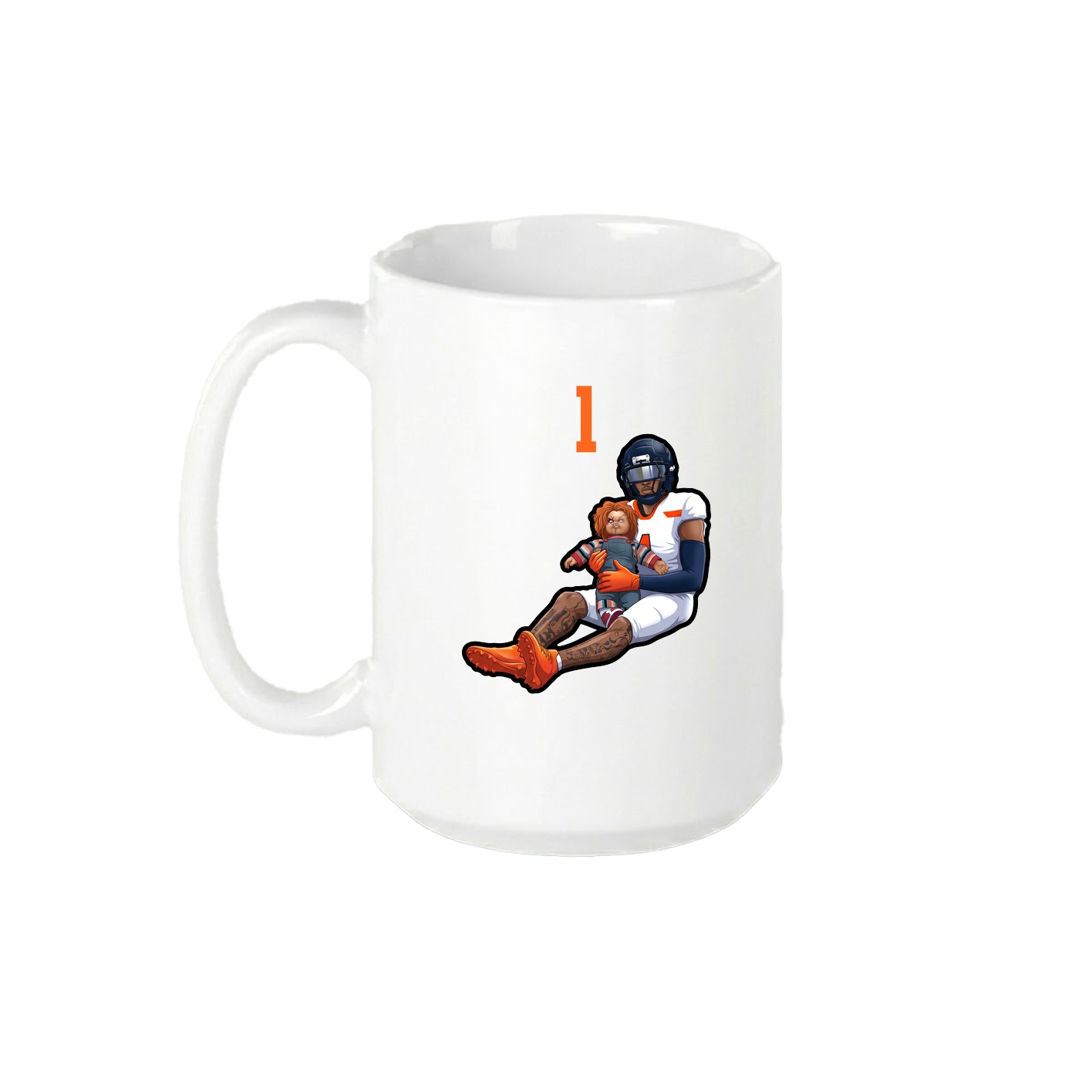 15oz Coffee Mug — Number Top in White