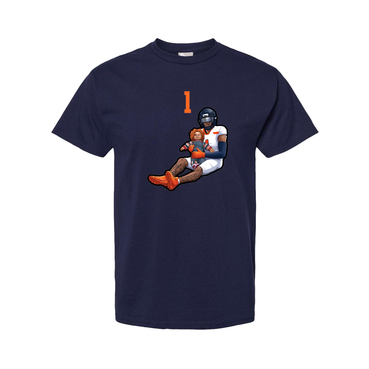 Youth Tee — Number Top in Navy