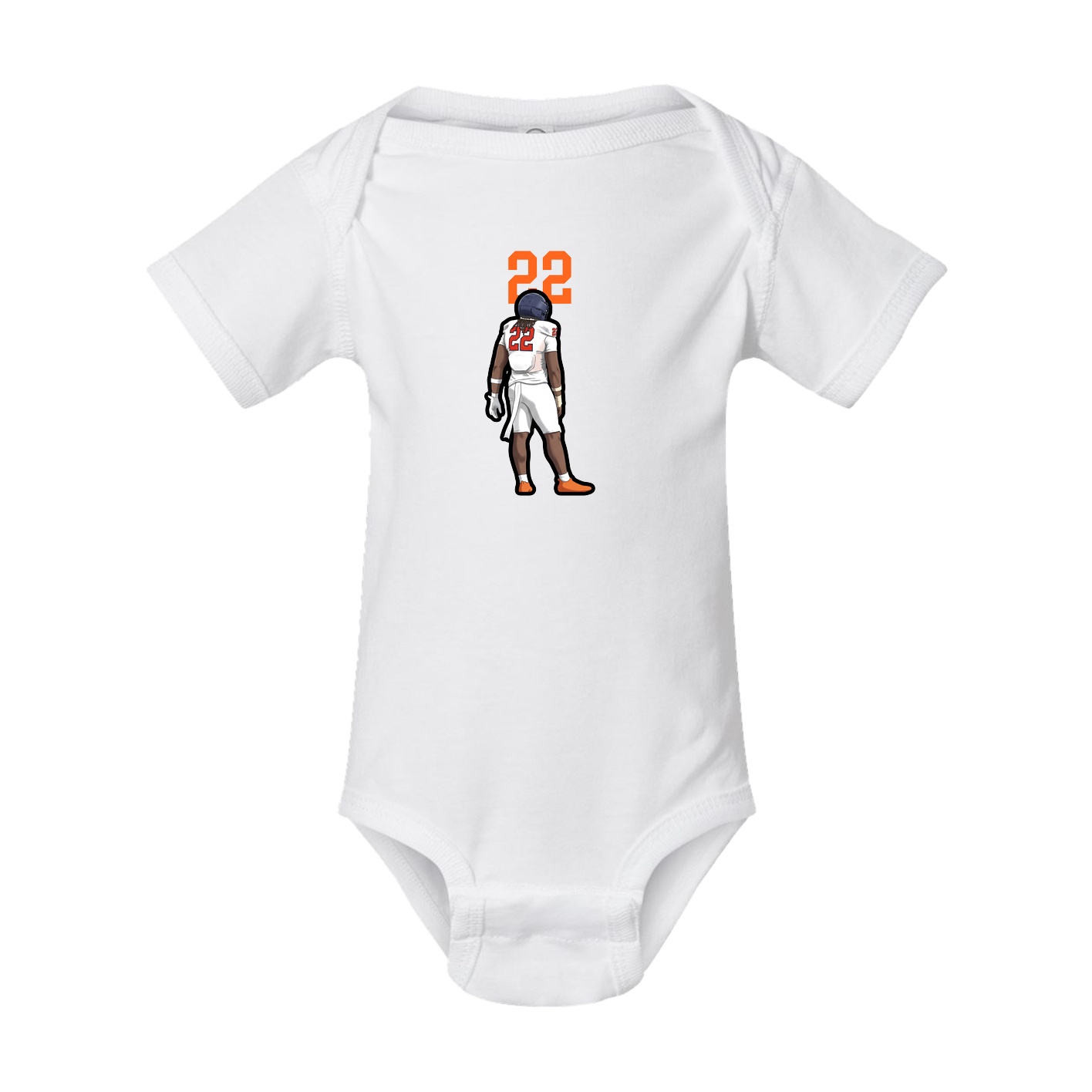 Baby Onesie — Number Top in White