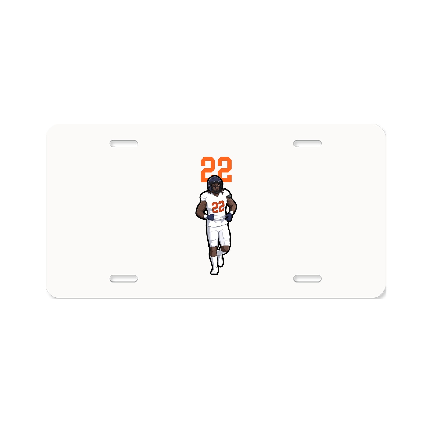 License Plate — Number Top in Classic