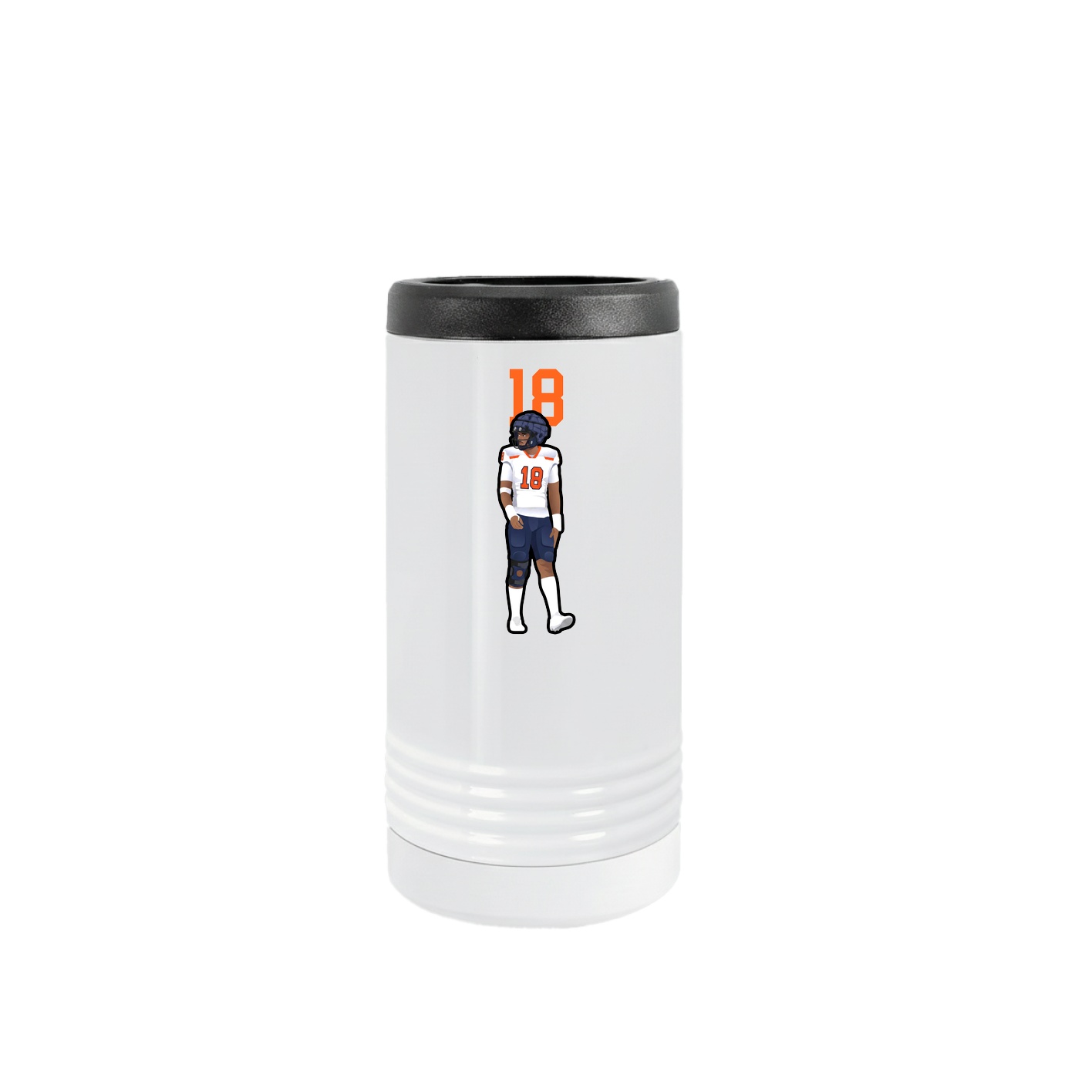 Slim Beverage Holder — Number Top in White