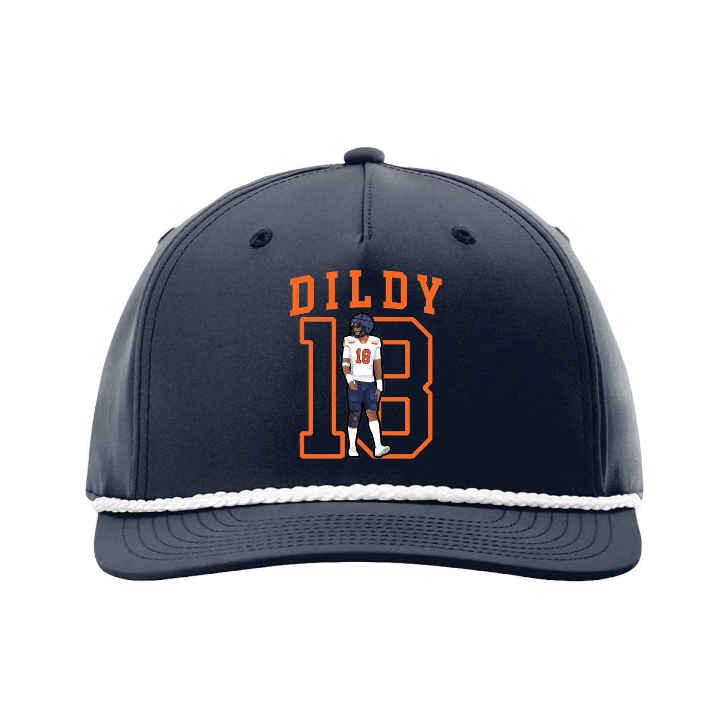 Five-Panel Classic Rope Cap — Shirsey in Navy