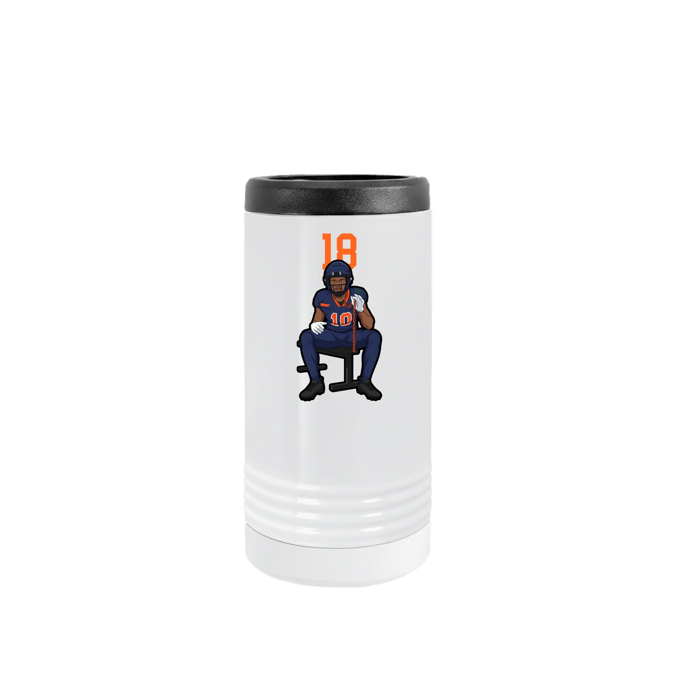 Slim Beverage Holder — Number Top in White