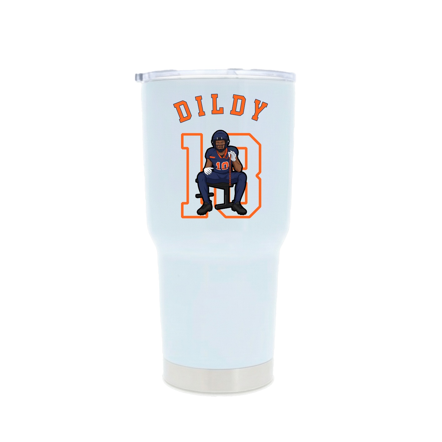 30oz Stainless Steel Tumbler — Shirsey Arch in White