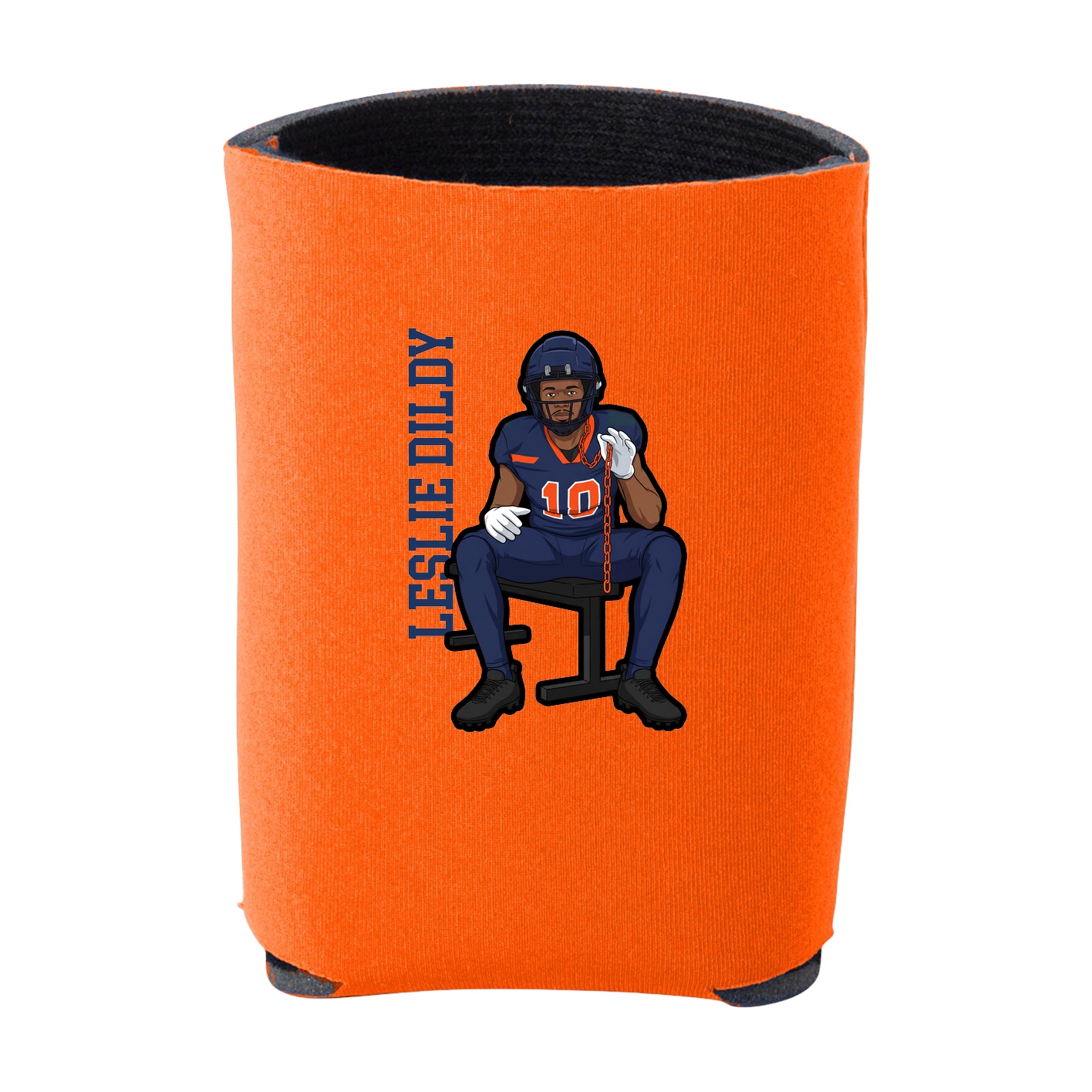 Can Holder — Name Vertical in Orange
